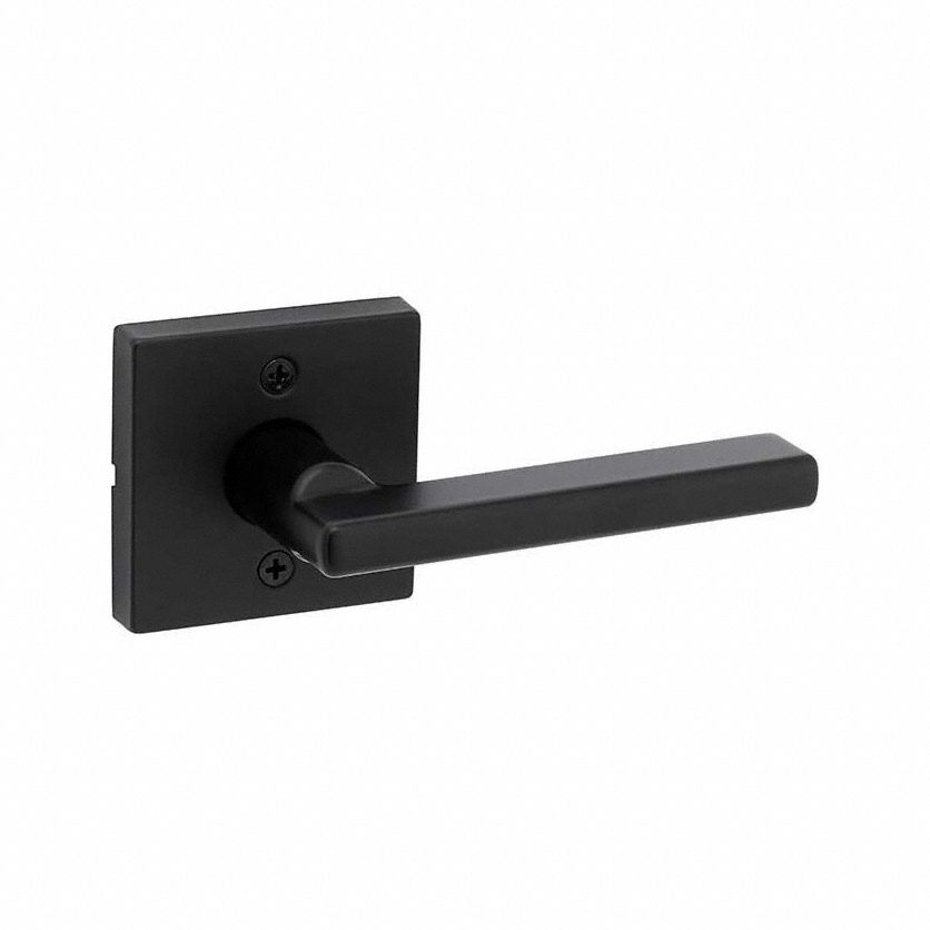 Door Lever Lockset: Dummy Lever Locksets, Black, ADA Compliant