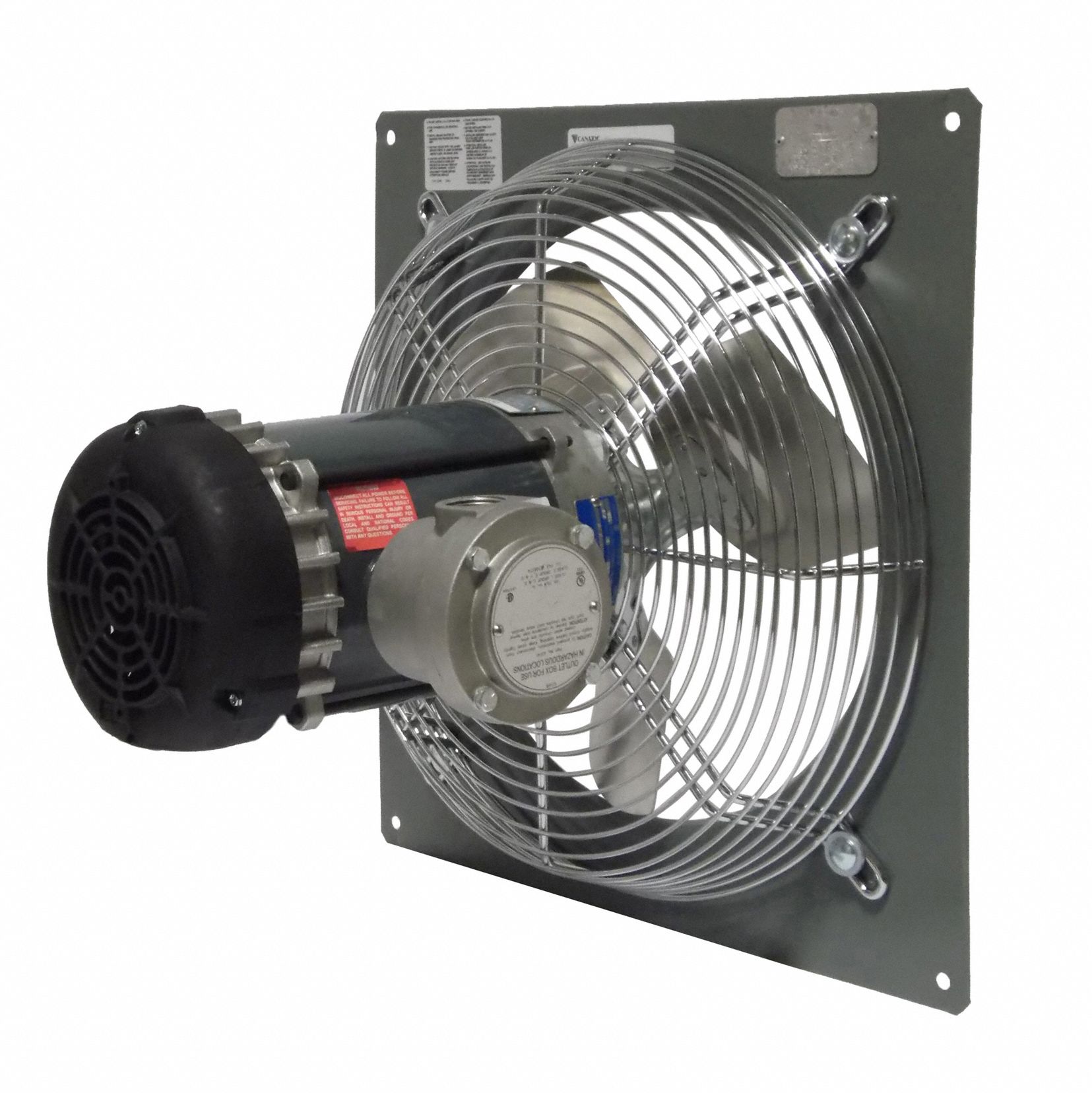 PANEL FAN, DIRECT DRIVE, 14 IN BLADE, ⅓ HP, 2,190 CFM, 230/460V AC, 3 PH, TOTALLY ENCLOSED