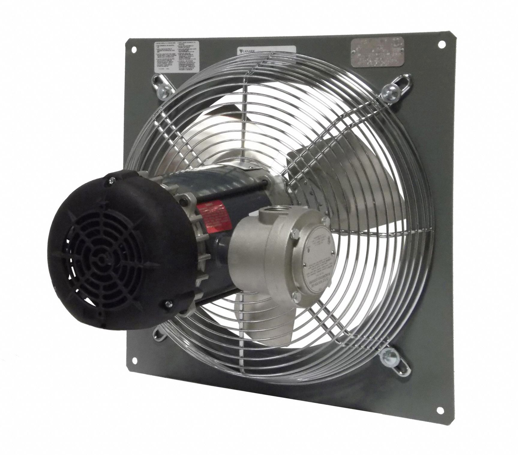 PANEL FAN, DIRECT DRIVE, 16 IN BLADE, ⅓ HP, 2,580 CFM, 230/460V AC, 3 PH, TOTALLY ENCLOSED