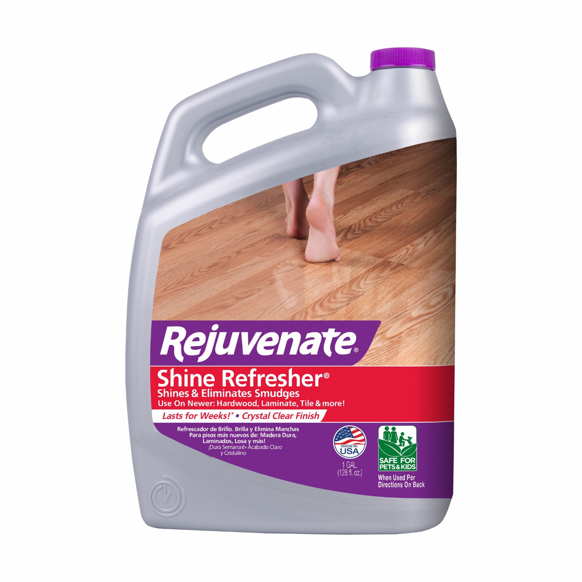 Floor Refresher: Bottle, 1 gal Container Size, Ready to Use, Liquid, Clear