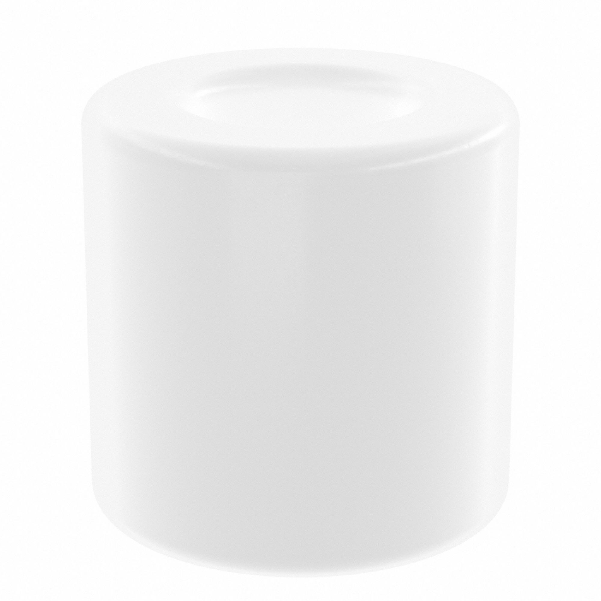 Sleeve Bearing: Glass-Filled PTFE, 1/8 in Bore, 1/4 in OD, 1/4 in Overall Lg, White, 5 PK