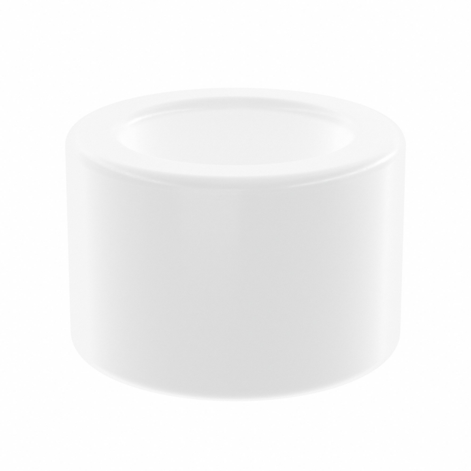 Sleeve Bearing: Glass-Filled PTFE, 3/8 in Bore, 9/16 in OD, 3/8 in Overall Lg, White, 5 PK