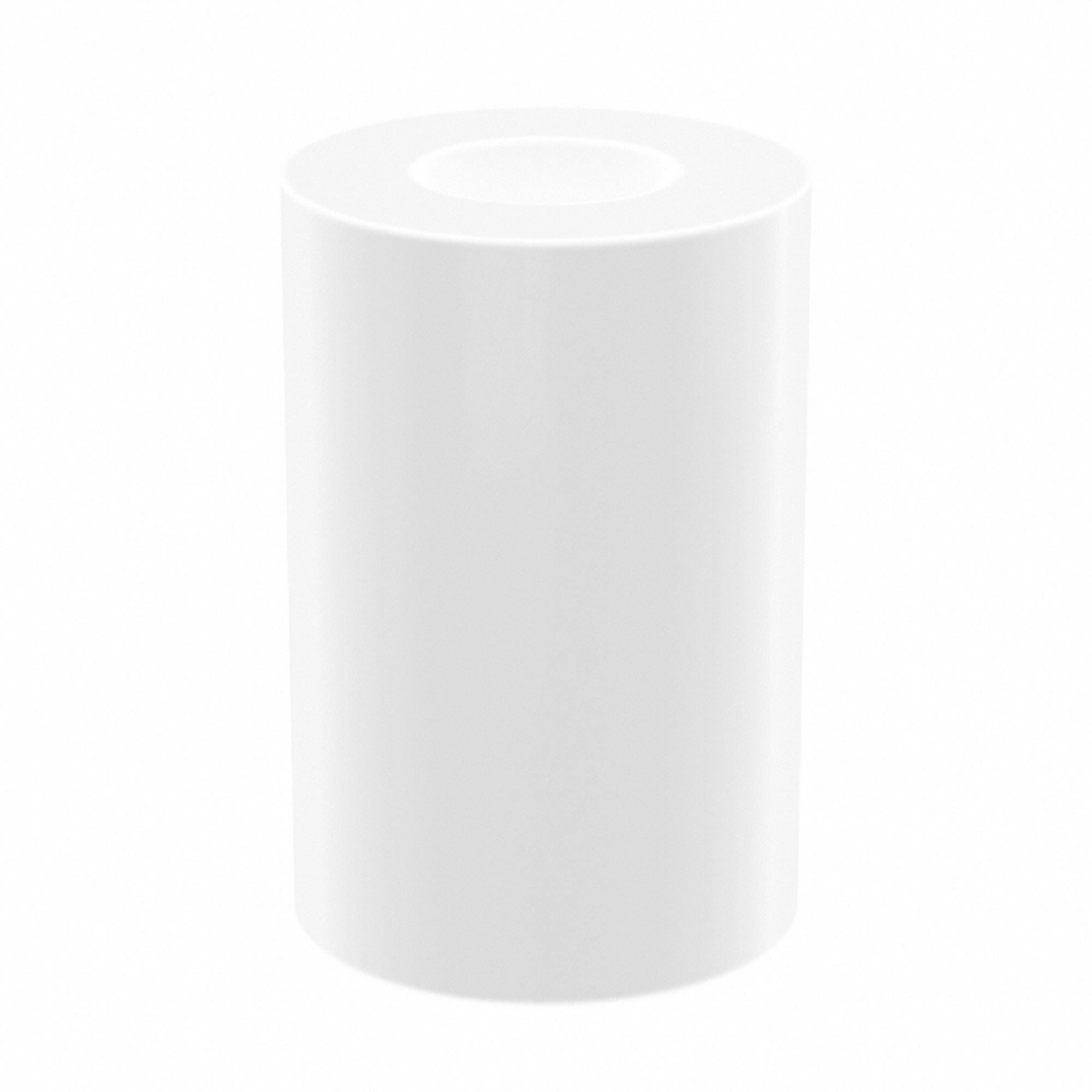 Sleeve Bearing: PTFE, 1/8 in Bore, 1/4 in OD, 3/8 in Overall Lg, White, 10 PK