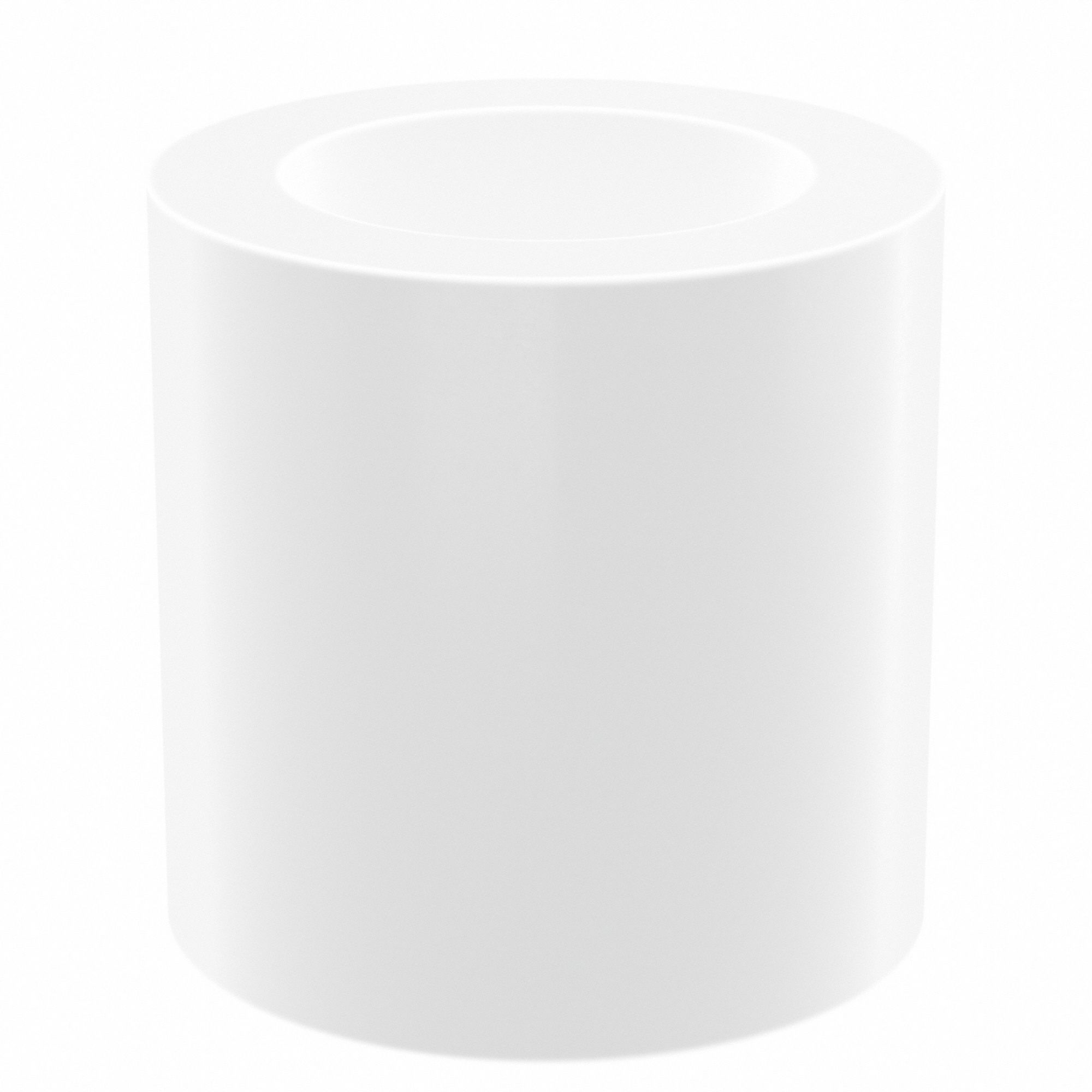 Sleeve Bearing: PTFE, 1/4 in Bore, 3/8 in OD, 3/8 in Overall Lg, White, 10 PK