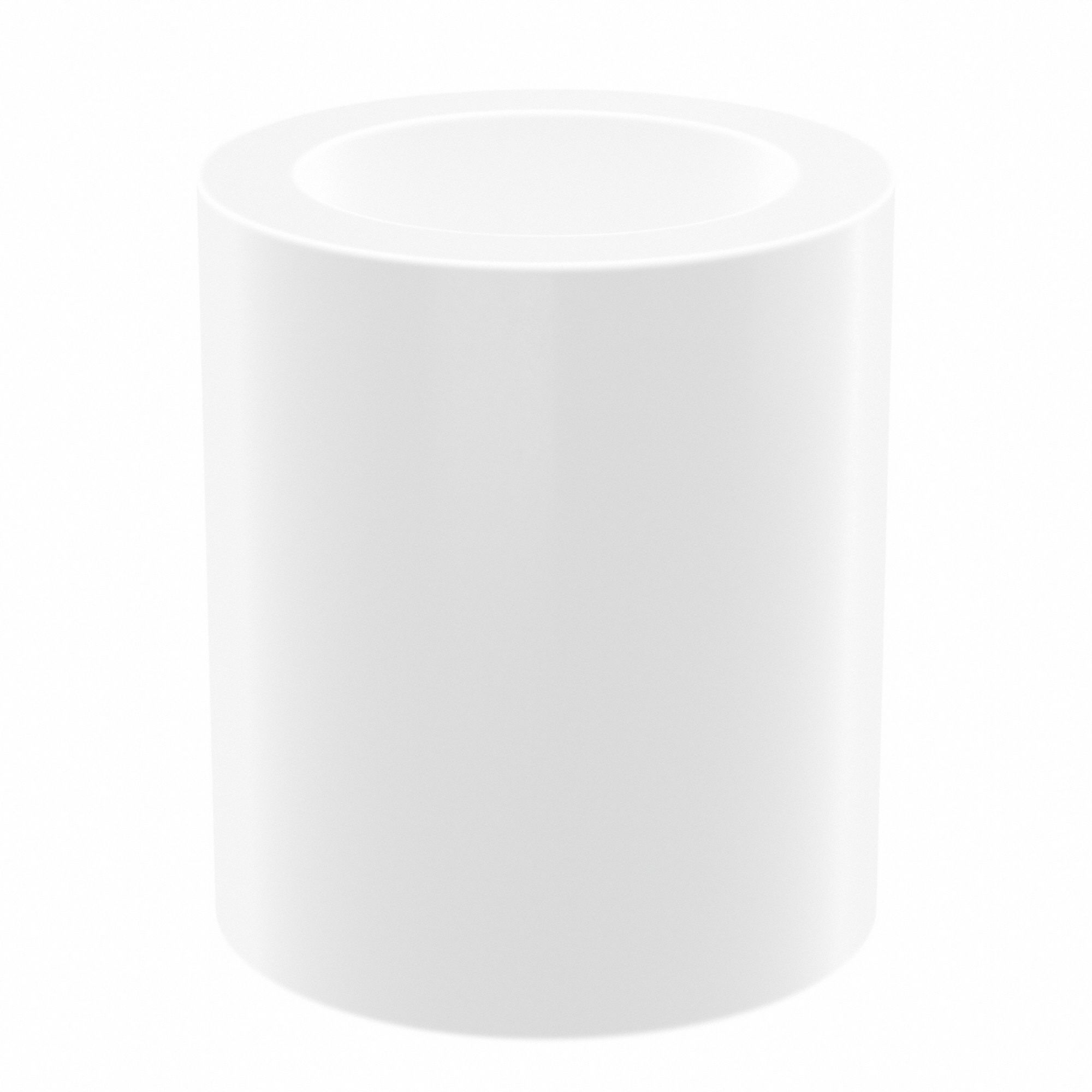 Sleeve Bearing: PTFE, 5/16 in Bore, 7/16 in OD, 1/2 in Overall Lg, White, 10 PK