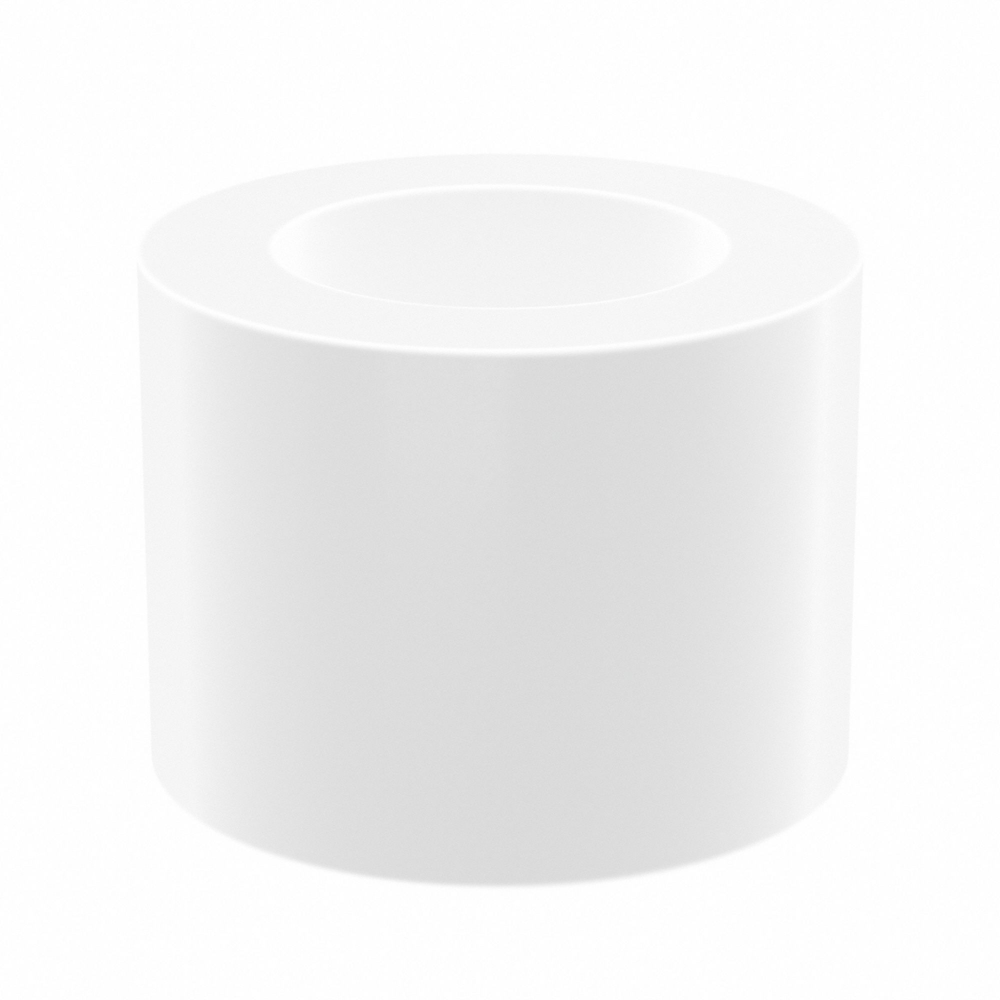Sleeve Bearing: PTFE, 5/16 in Bore, 1/2 in OD, 3/8 in Overall Lg, White, 5 PK