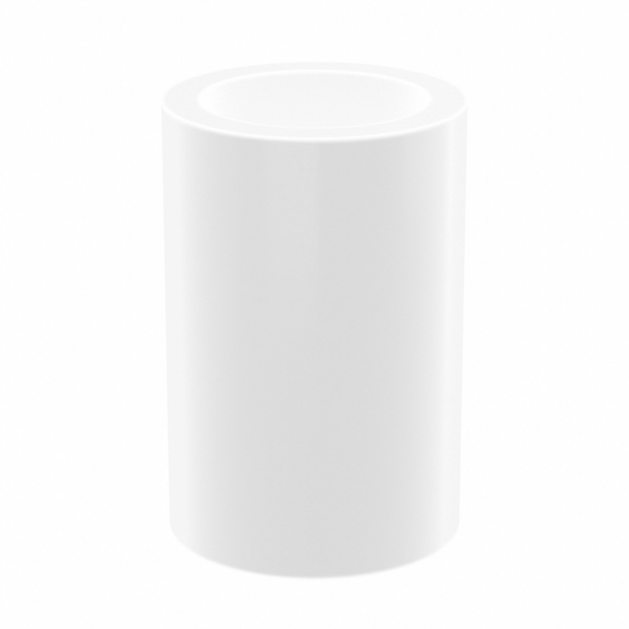 Sleeve Bearing: PTFE, 3/8 in Bore, 1/2 in OD, 3/4 in Overall Lg, White, -325°F to 500°F, 5 PK