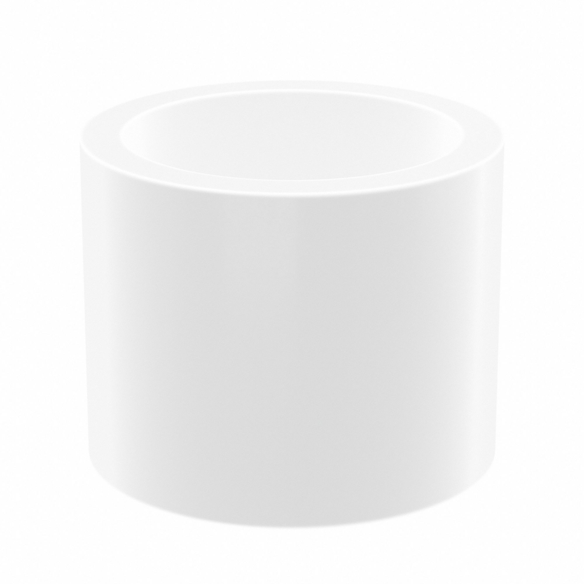 Sleeve Bearing: PTFE, 1/2 in Bore, 5/8 in OD, 1/2 in Overall Lg, White, 10 PK