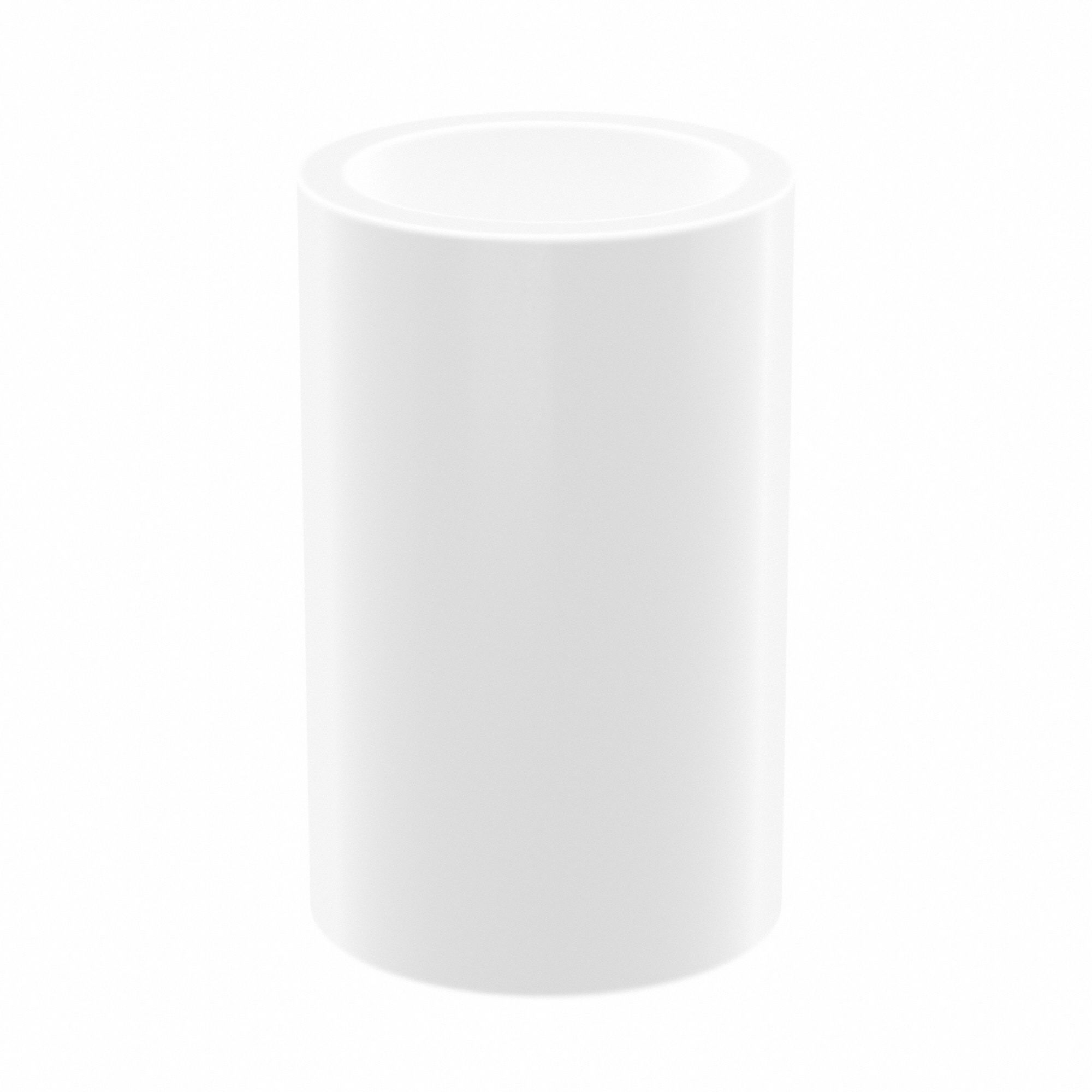 Sleeve Bearing: PTFE, 1/2 in Bore, 5/8 in OD, 1 in Overall Lg, White, -325°F to 500°F, 10 PK