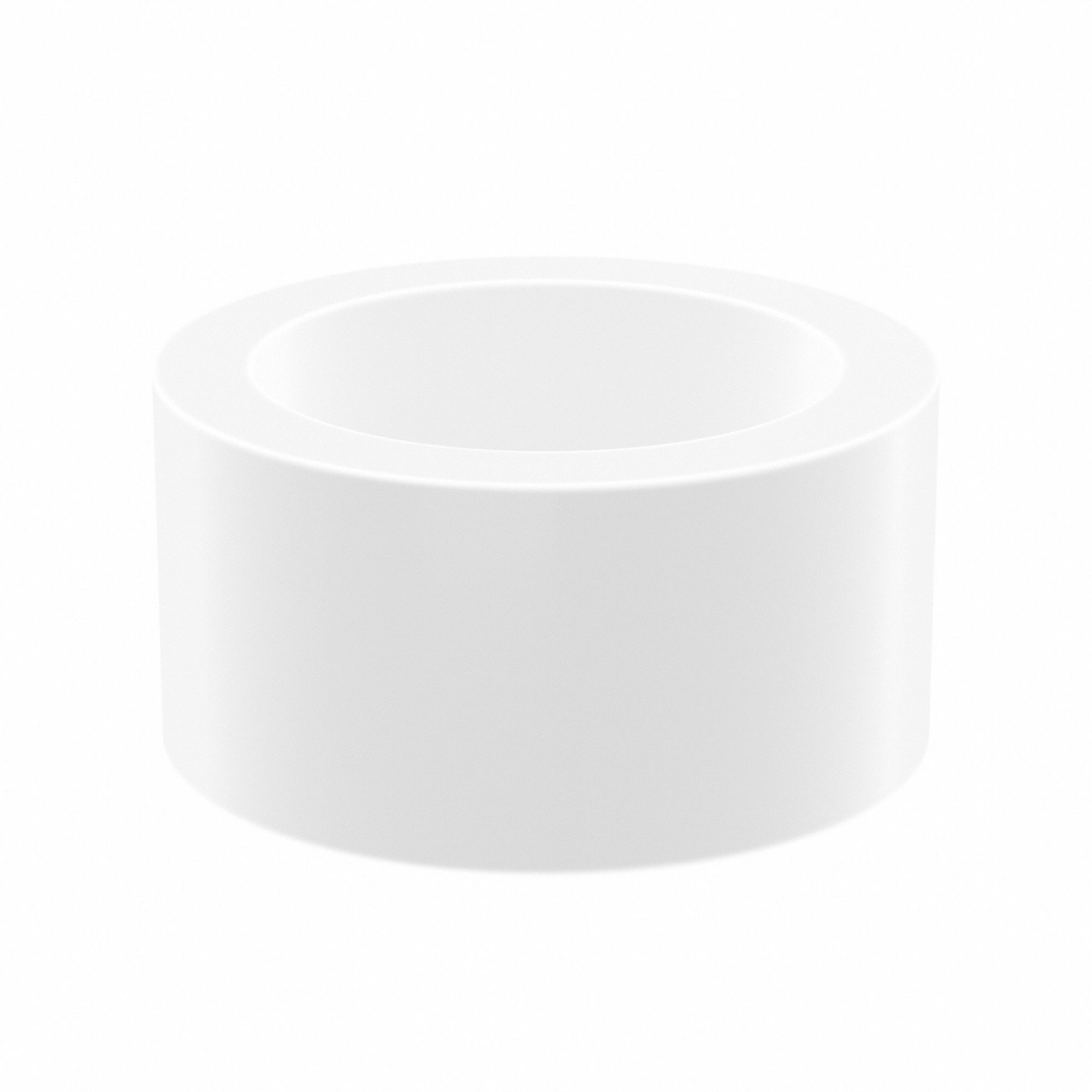 Sleeve Bearing: PTFE, 3/4 in Bore, 1 in OD, 1/2 in Overall Lg, White, -325°F to 500°F, 10 PK
