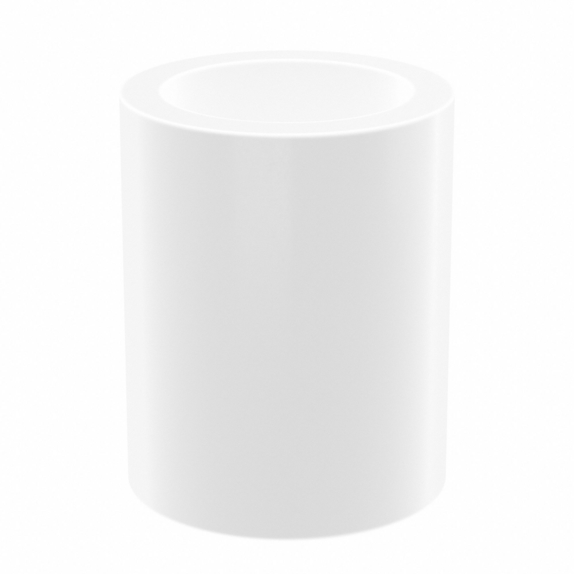 Sleeve Bearing: PTFE, 12 mm Bore, 16 mm OD, 20 mm Overall Lg, White, -325°F to 500°F, 10 PK