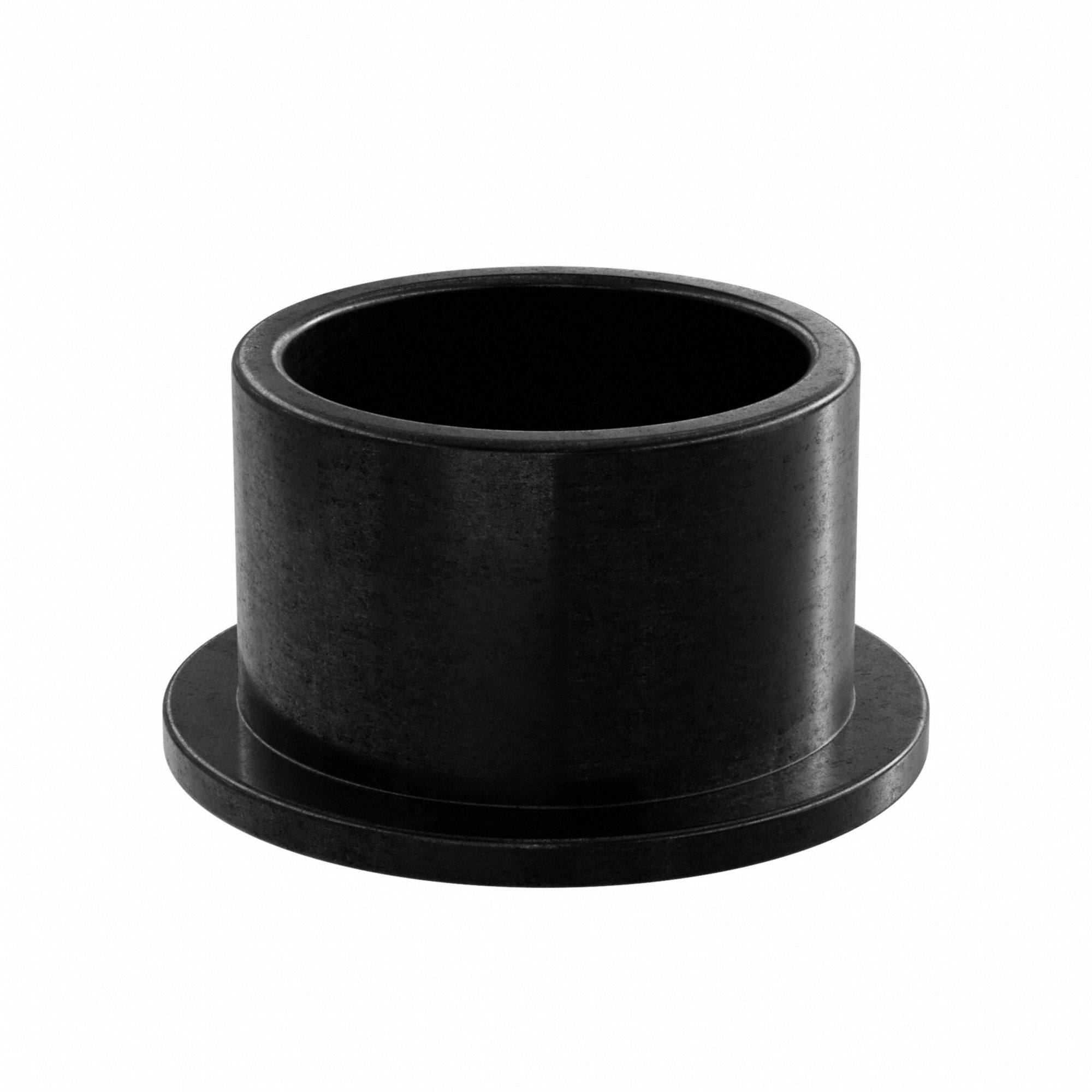 Flanged Sleeve Bearing: PEEK, 5/8 in Bore, 3/4 in OD, 1/2 in Overall Lg, Black, 3 PK