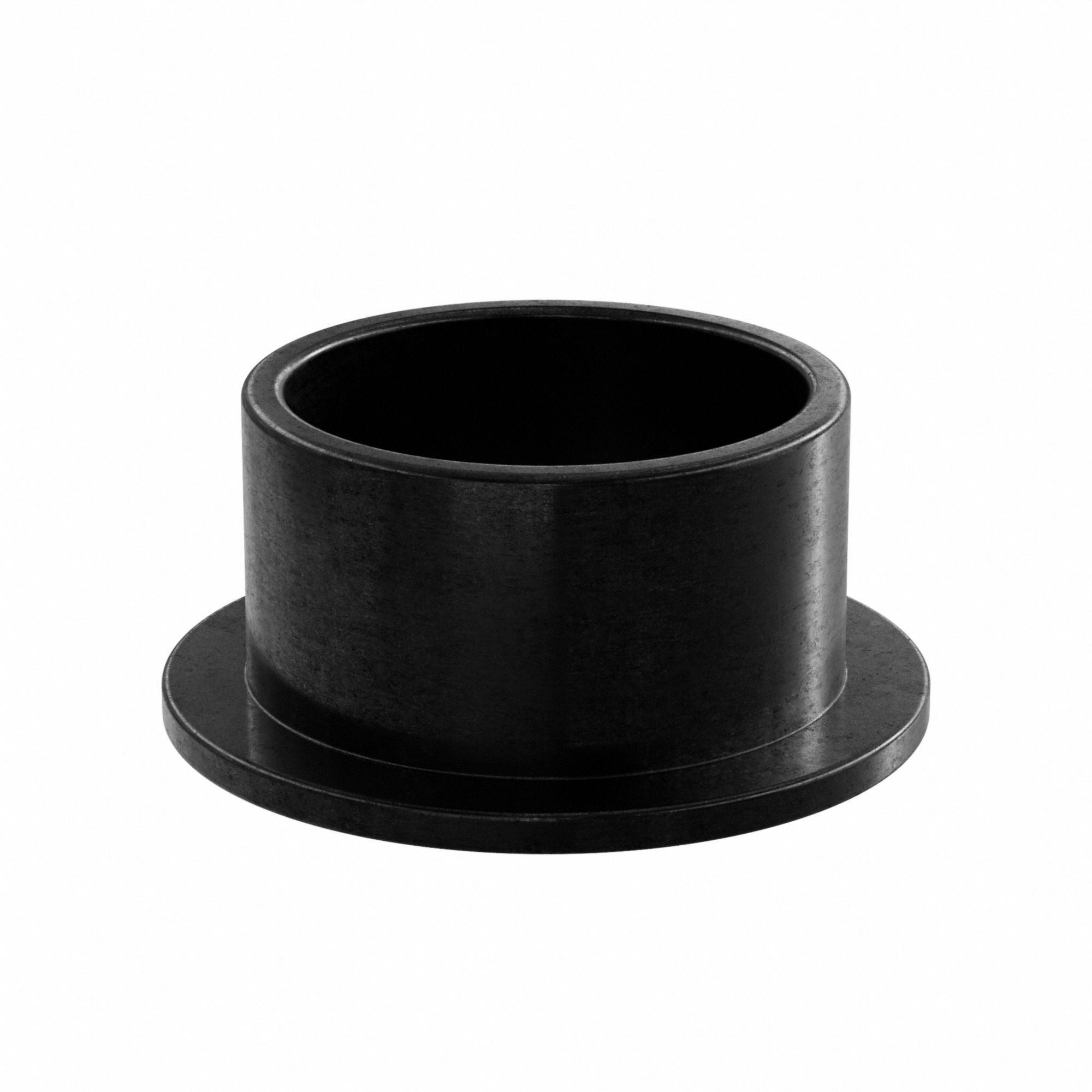 Flanged Sleeve Bearing: PEEK, 3/4 in Bore, 7/8 in OD, 1/2 in Overall Lg, Black, 3 PK