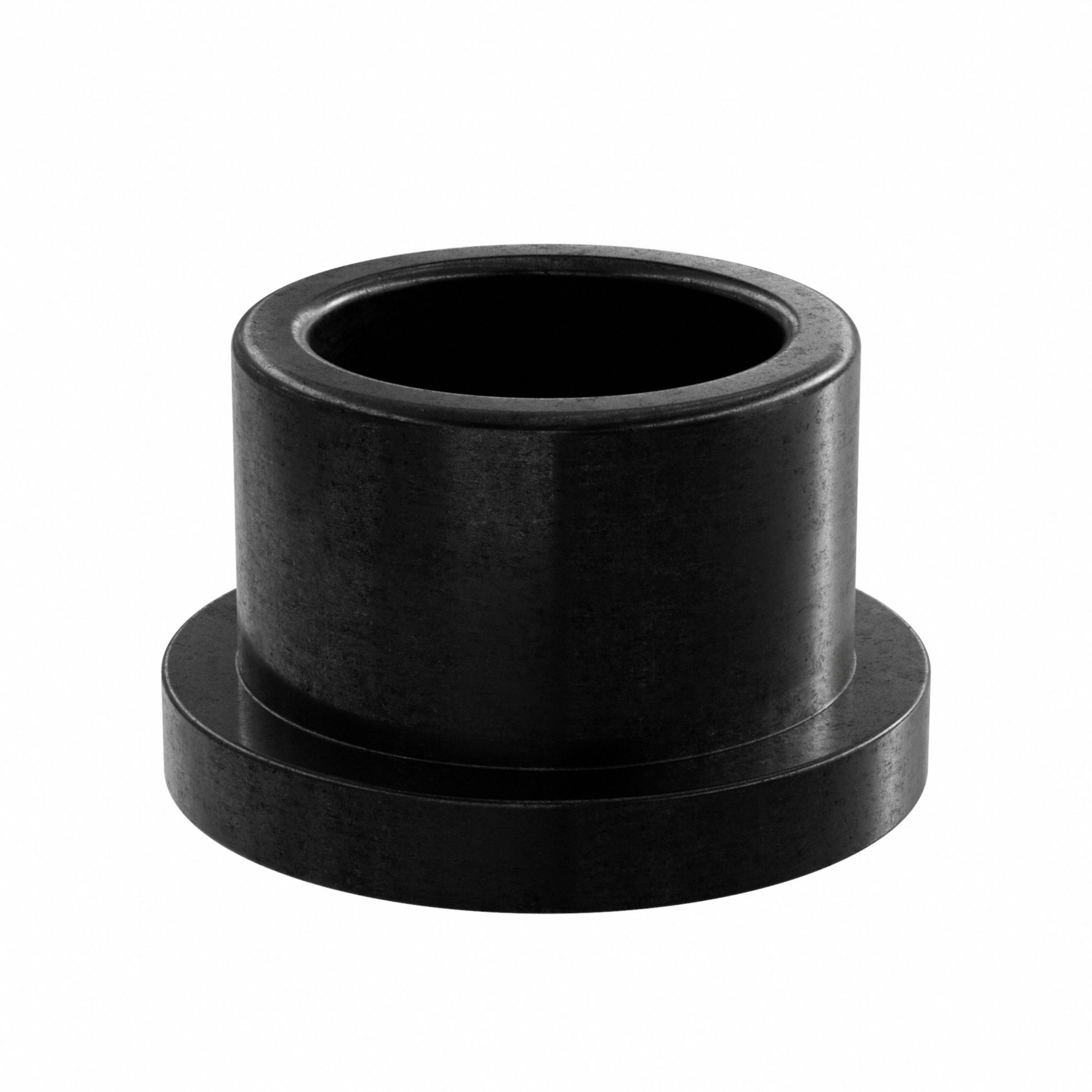 Flanged Sleeve Bearing: PEEK, 3/4 in Bore, 1 in OD, 3/4 in Overall Lg, Black, 2 PK