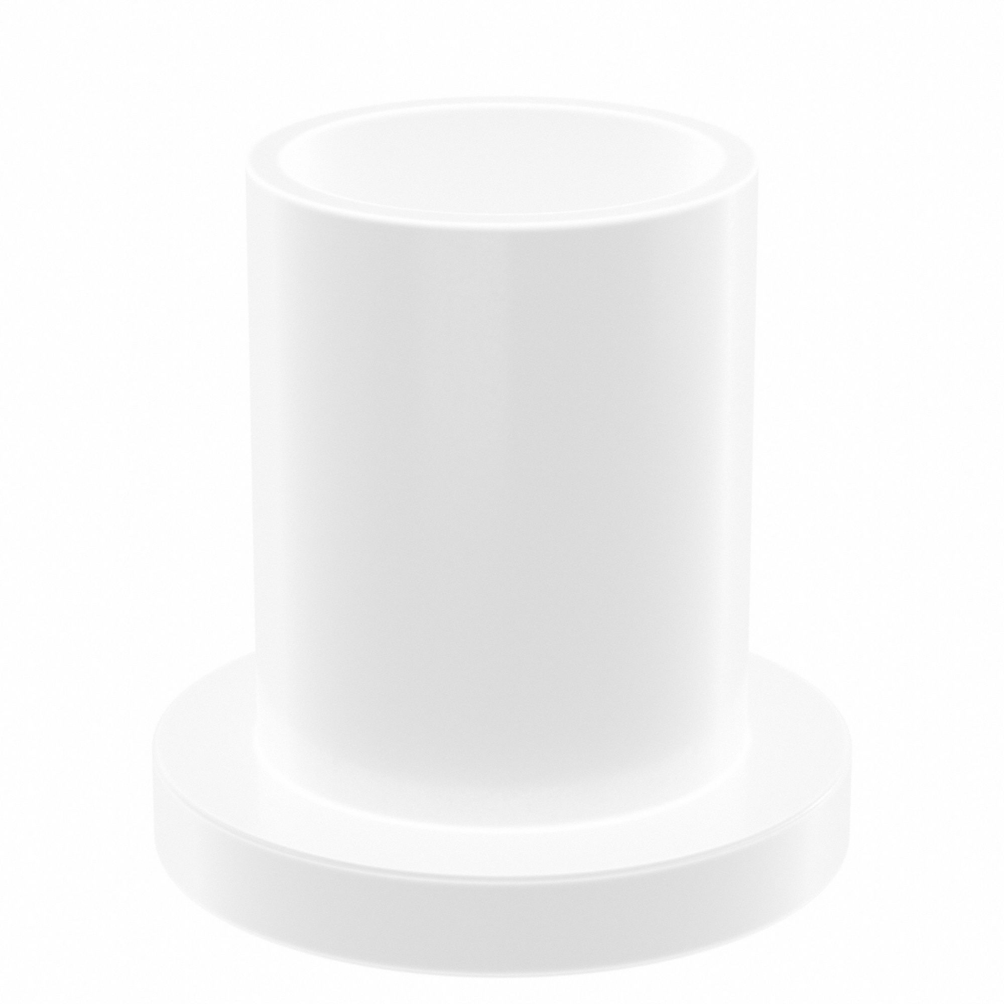 Flanged Sleeve Bearing: PTFE, 3/4 in Bore, 7/8 in OD, 1 1/4 in Overall Lg, White, 5 PK