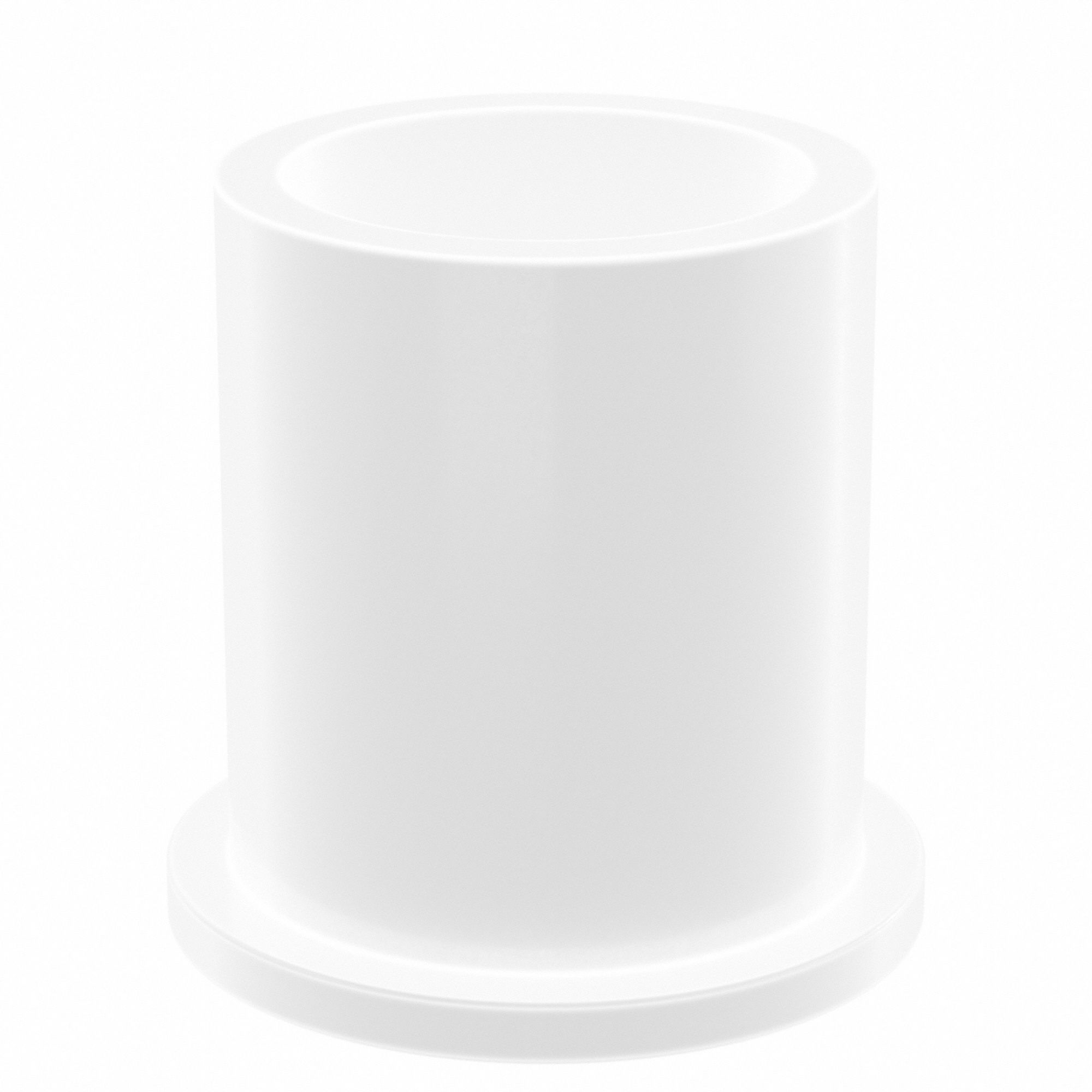 Flanged Sleeve Bearing: PTFE, 1 in Bore, 1 1/4 in OD, 1 1/2 in Overall Lg, White, 5 PK