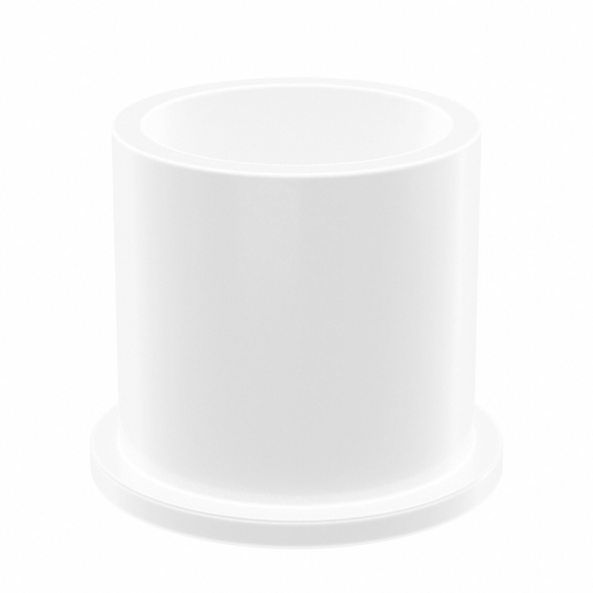 Flanged Sleeve Bearing: PTFE, 1 1/4 in Bore, 1 1/2 in OD, 1 1/2 in Overall Lg, White, 10 PK