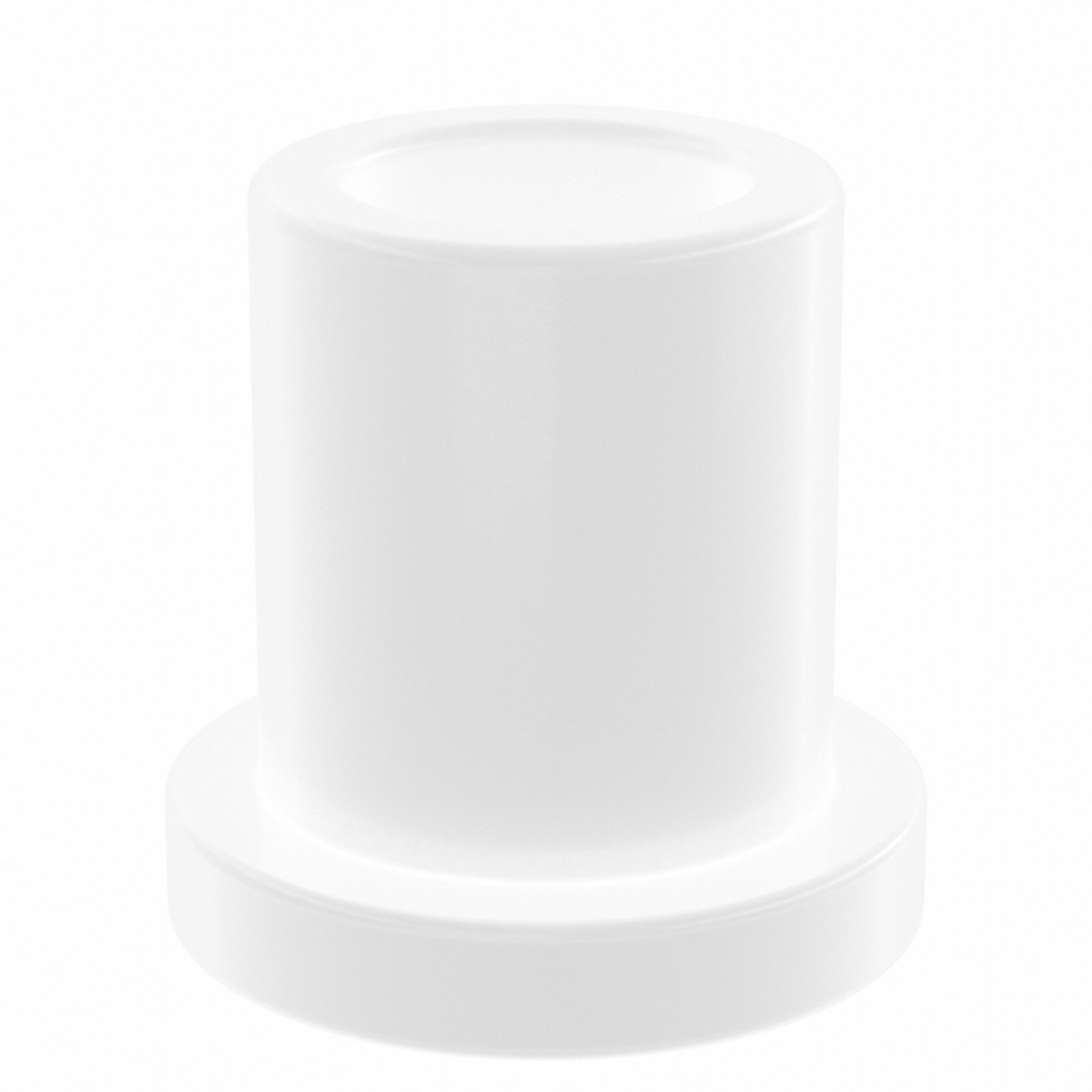 Flanged Sleeve Bearing: Acetal, 1/4 in Bore, 3/8 in OD, 1/2 in Overall Lg, White, 10 PK