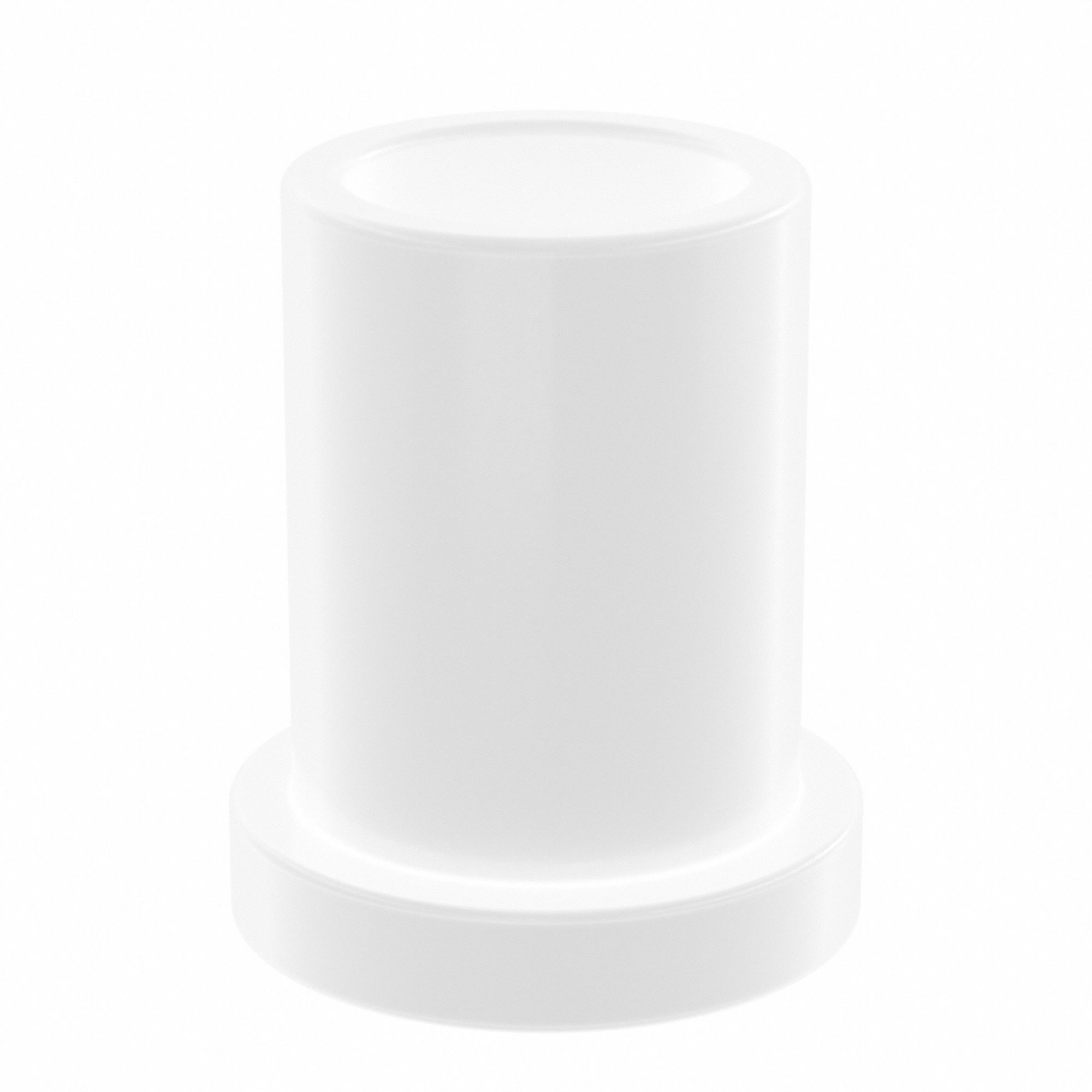 Flanged Sleeve Bearing: Acetal, 3/8 in Bore, 1/2 in OD, 3/4 in Overall Lg, White, 10 PK