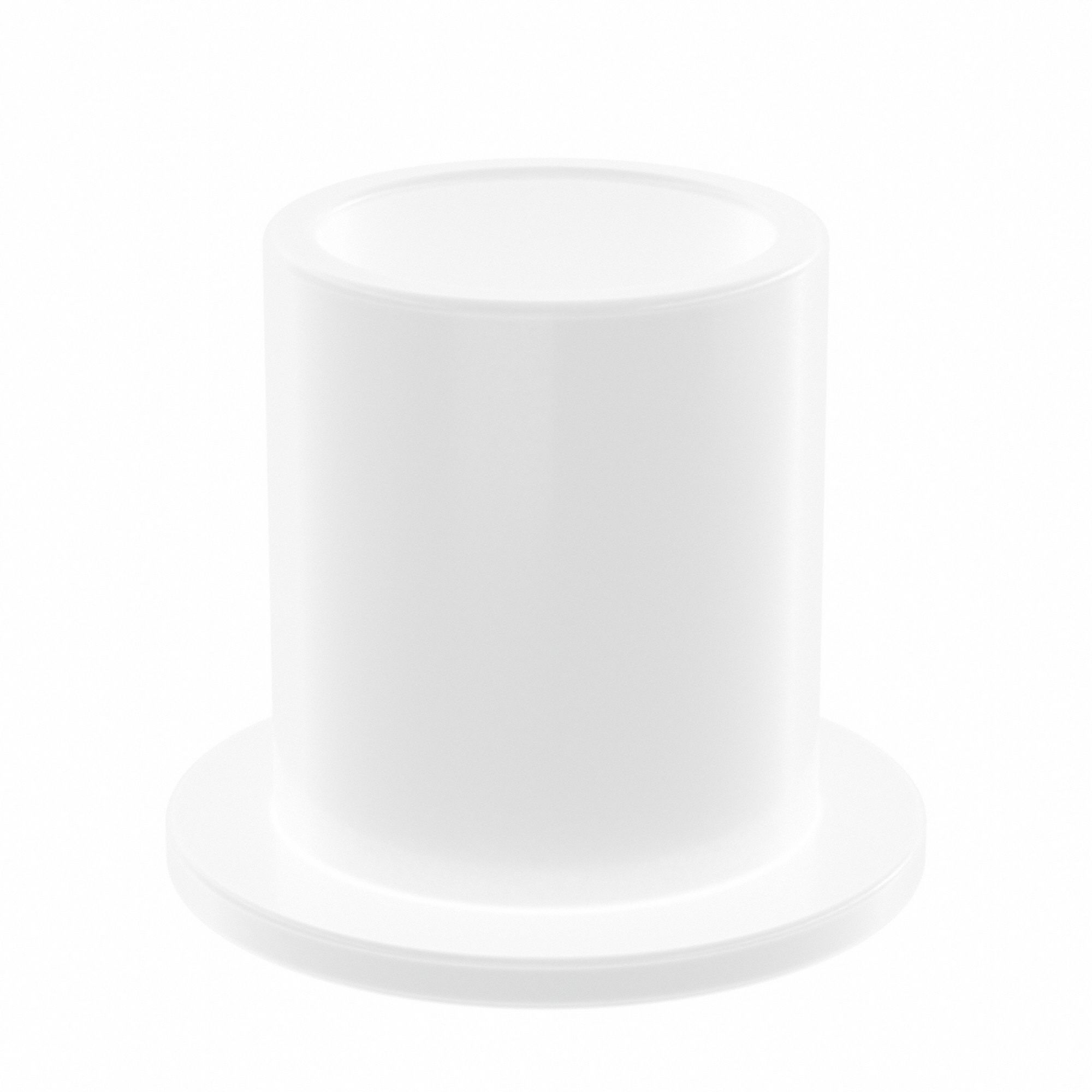 Flanged Sleeve Bearing: Acetal, 1/2 in Bore, 5/8 in OD, 3/4 in Overall Lg, White, 10 PK