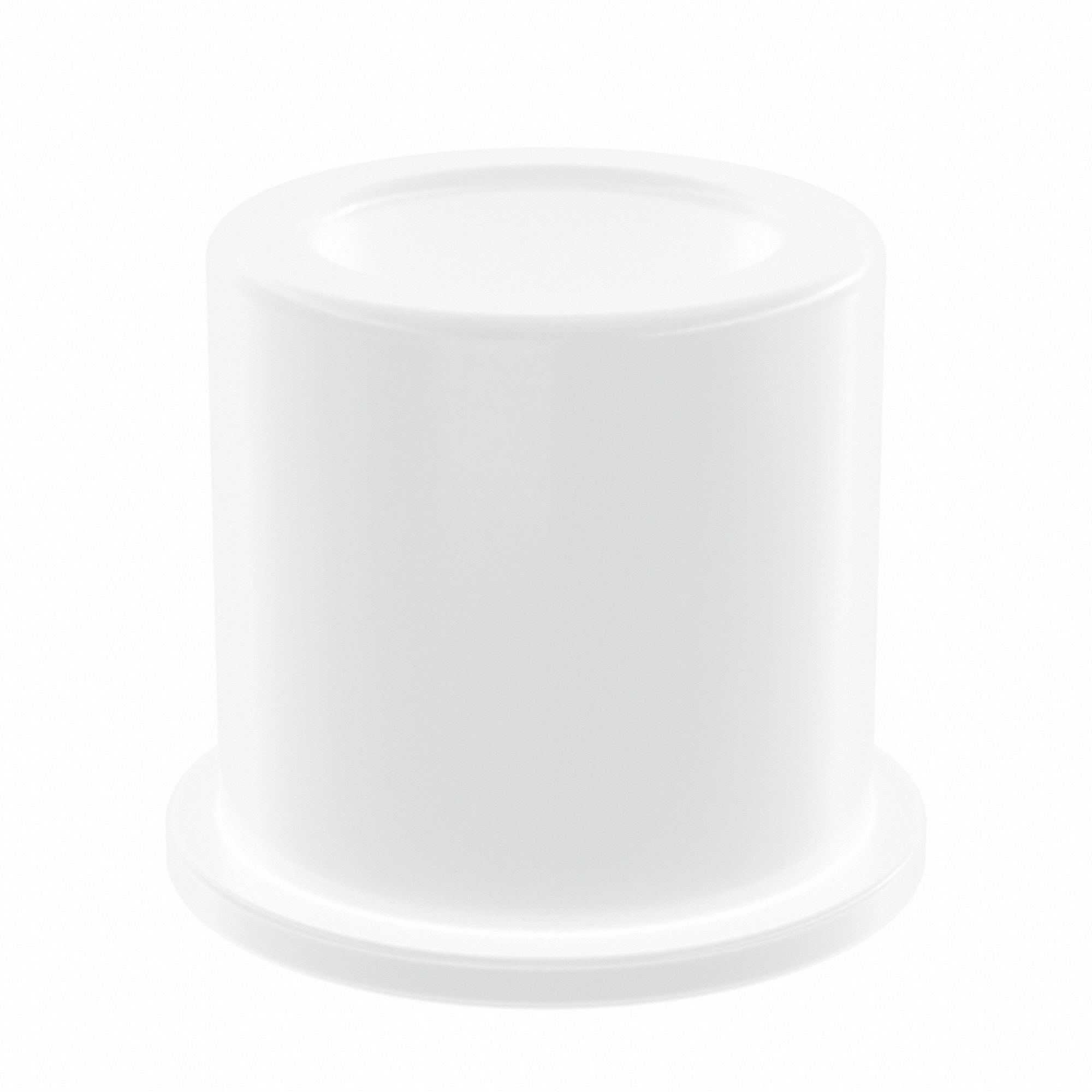 Flanged Sleeve Bearing: Acetal, 1/2 in Bore, 3/4 in OD, 3/4 in Overall Lg, White, 10 PK