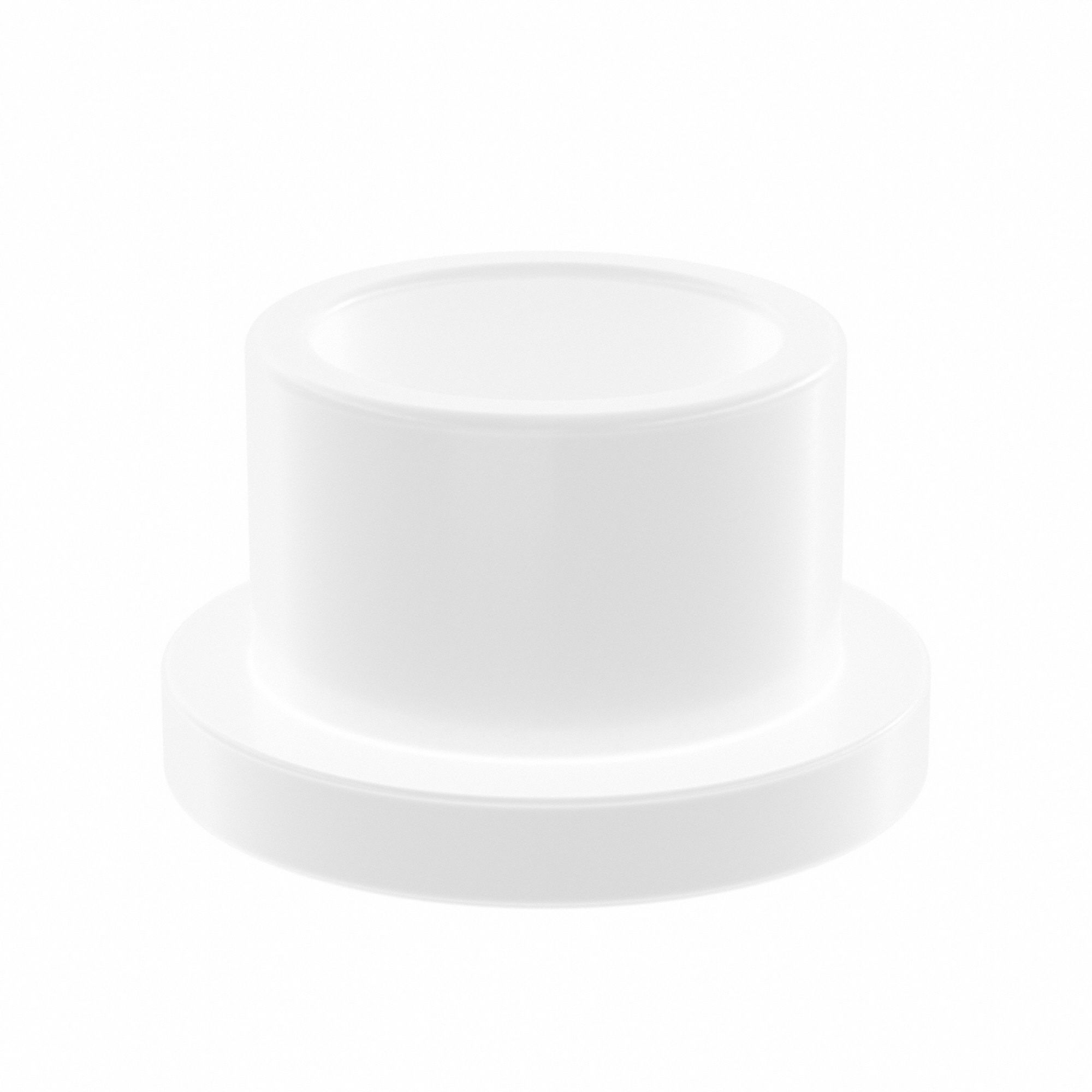 Flanged Sleeve Bearing: Acetal, 5/8 in Bore, 13/16 in OD, 5/8 in Overall Lg, White, 10 PK