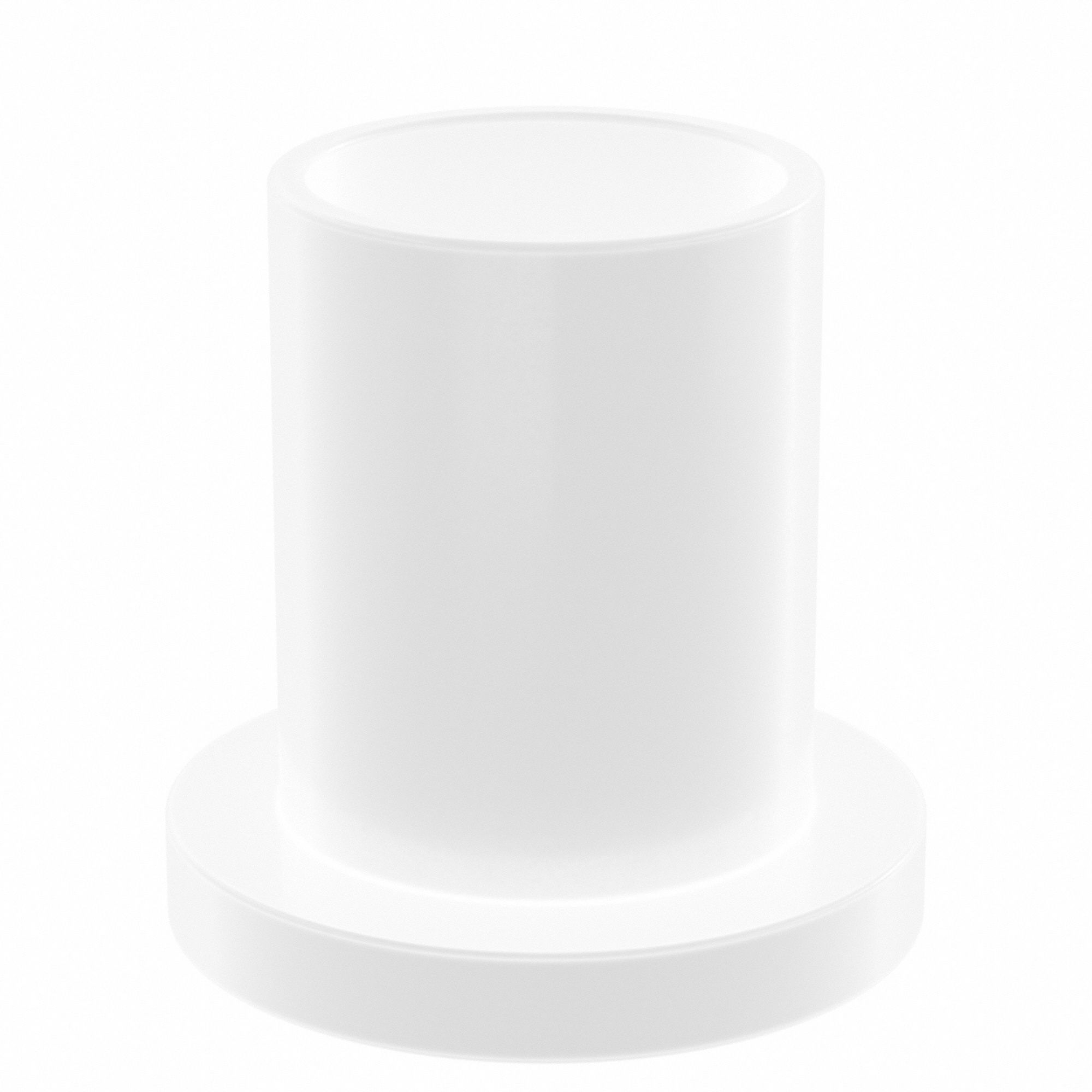 Flanged Sleeve Bearing: Acetal, 3/4 in Bore, 7/8 in OD, 1 1/4 in Overall Lg, White, 10 PK