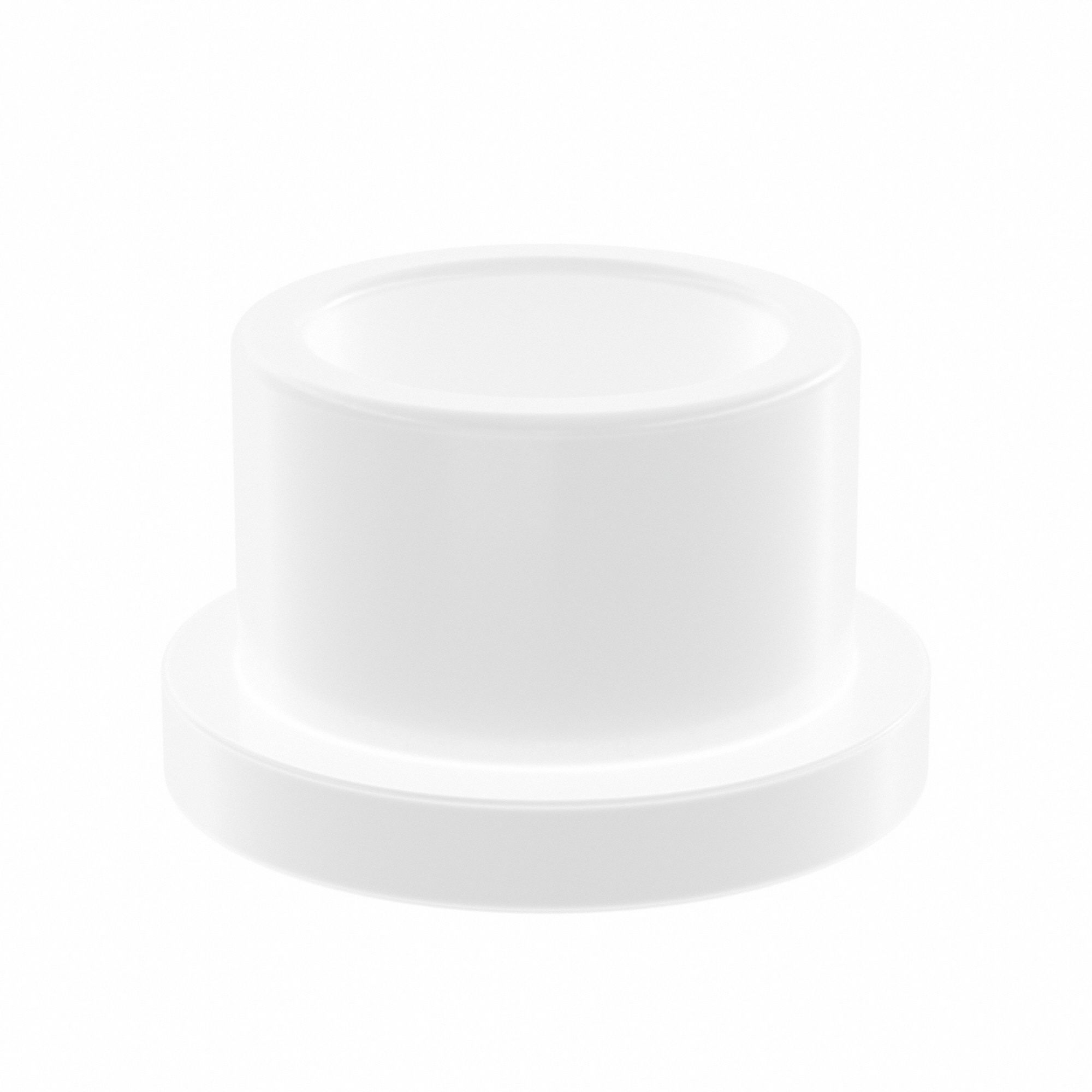 Flanged Sleeve Bearing: Acetal, 3/4 in Bore, 1 in OD, 3/4 in Overall Lg, White, 10 PK