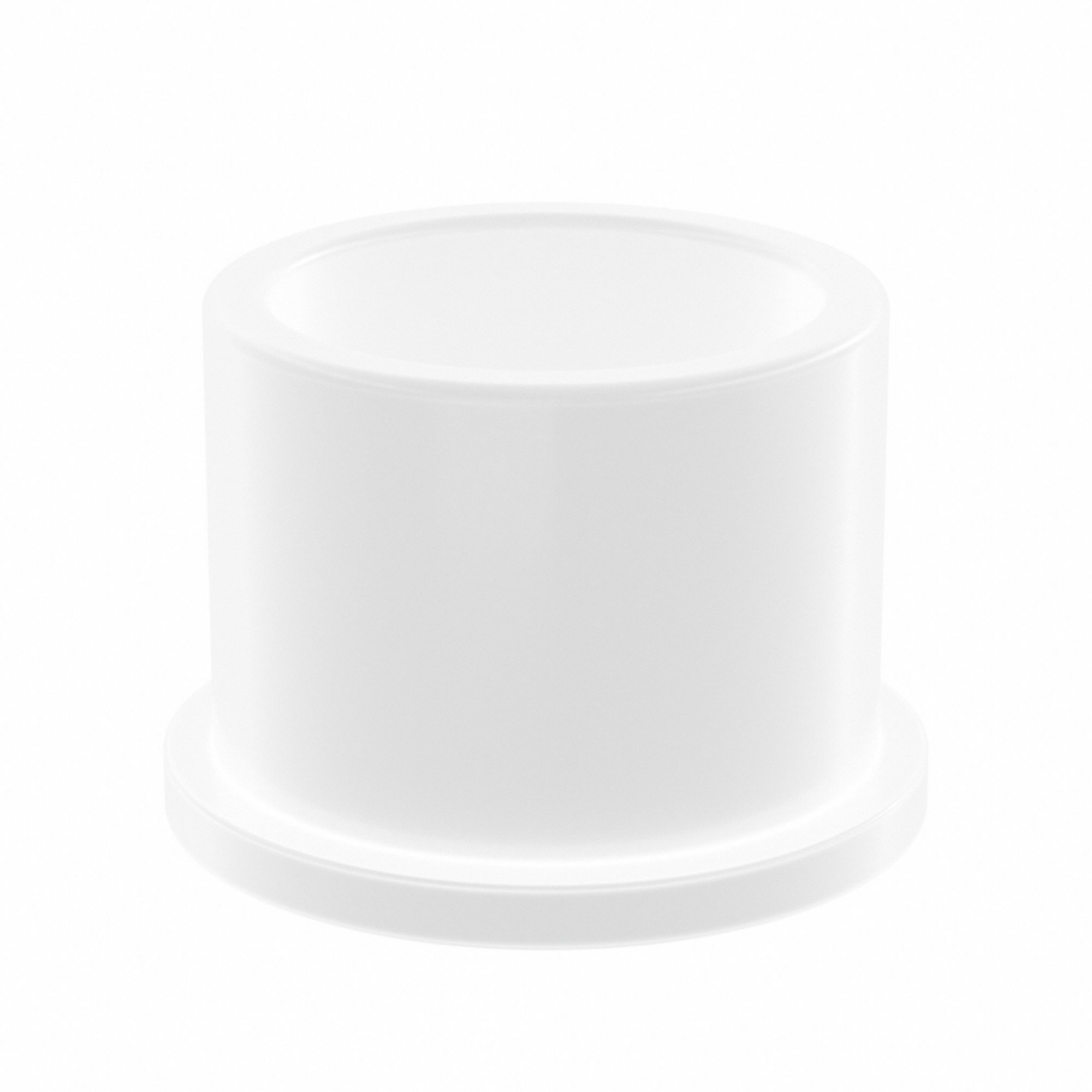 Flanged Sleeve Bearing: Acetal, 1 in Bore, 1 1/4 in OD, 1 in Overall Lg, White, 10 PK
