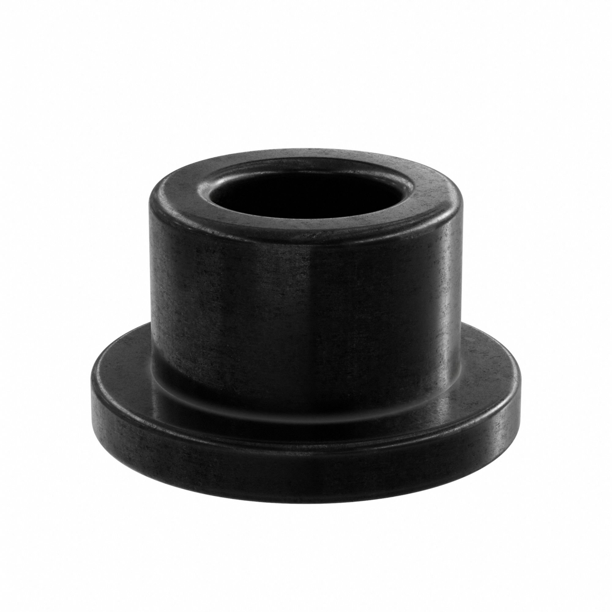 Flanged Sleeve Bearing: Vespel SP-21, 3/16 in Bore, 5/16 in OD, 1/4 in Overall Lg, Black