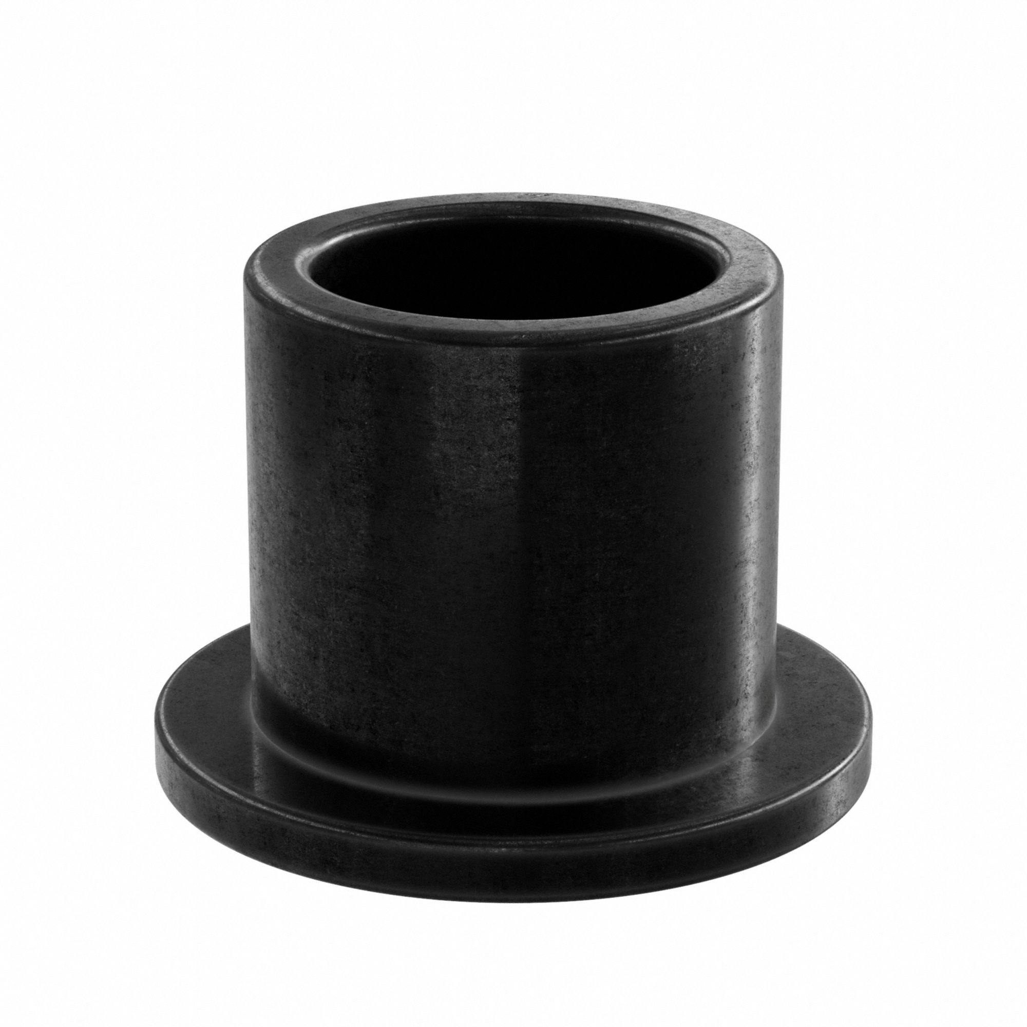 Flanged Sleeve Bearing: Vespel SP-21, 3/8 in Bore, 1/2 in OD, 1/2 in Overall Lg, Black