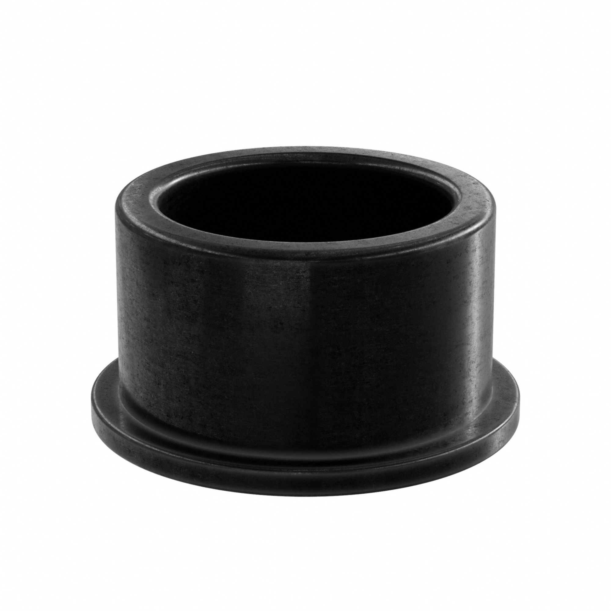Flanged Sleeve Bearing: Vespel SP-21, 5/8 in Bore, 13/16 in OD, 1/2 in Overall Lg, Black