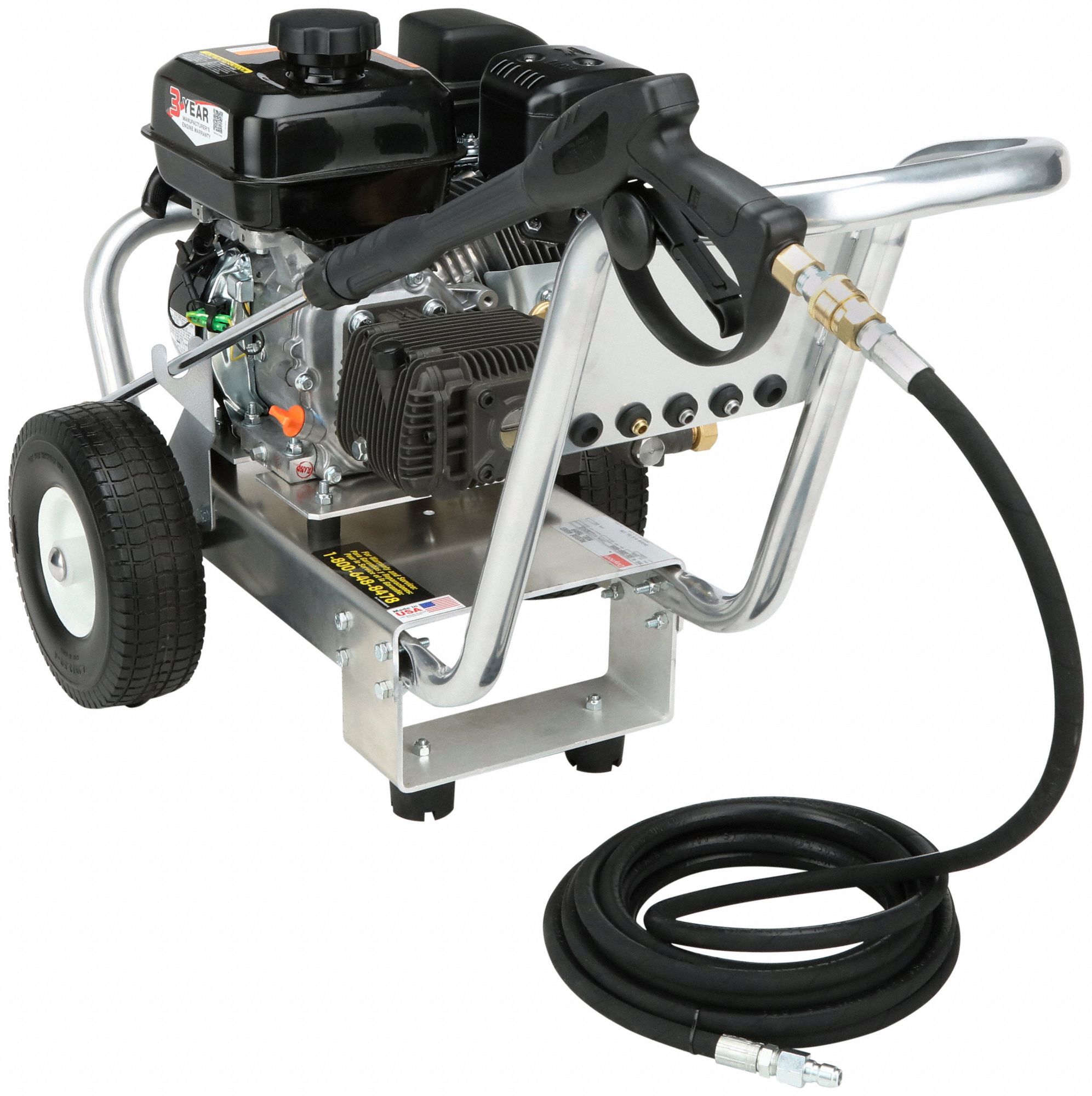 MITM Pressure Washer 3,200 psi Op Pressure, Cold, 7 hp HP, 2.4 gpm