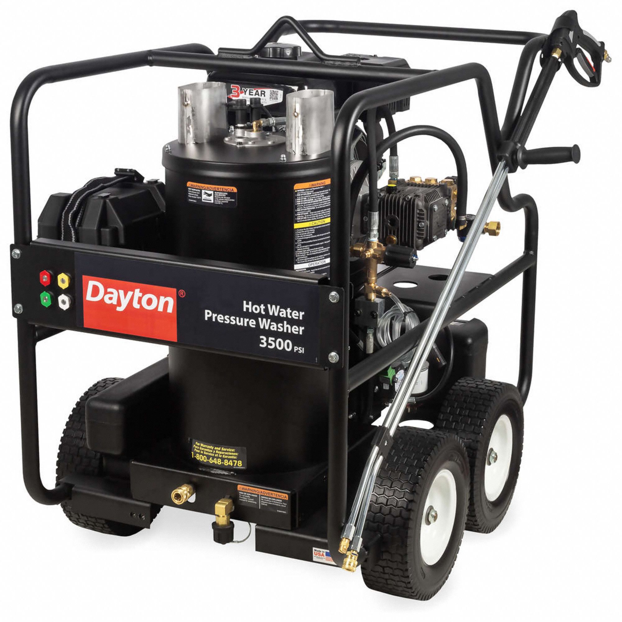 MITM, 3,500 psi Op Pressure, Cold/Hot, Pressure Washer 788RK0GH