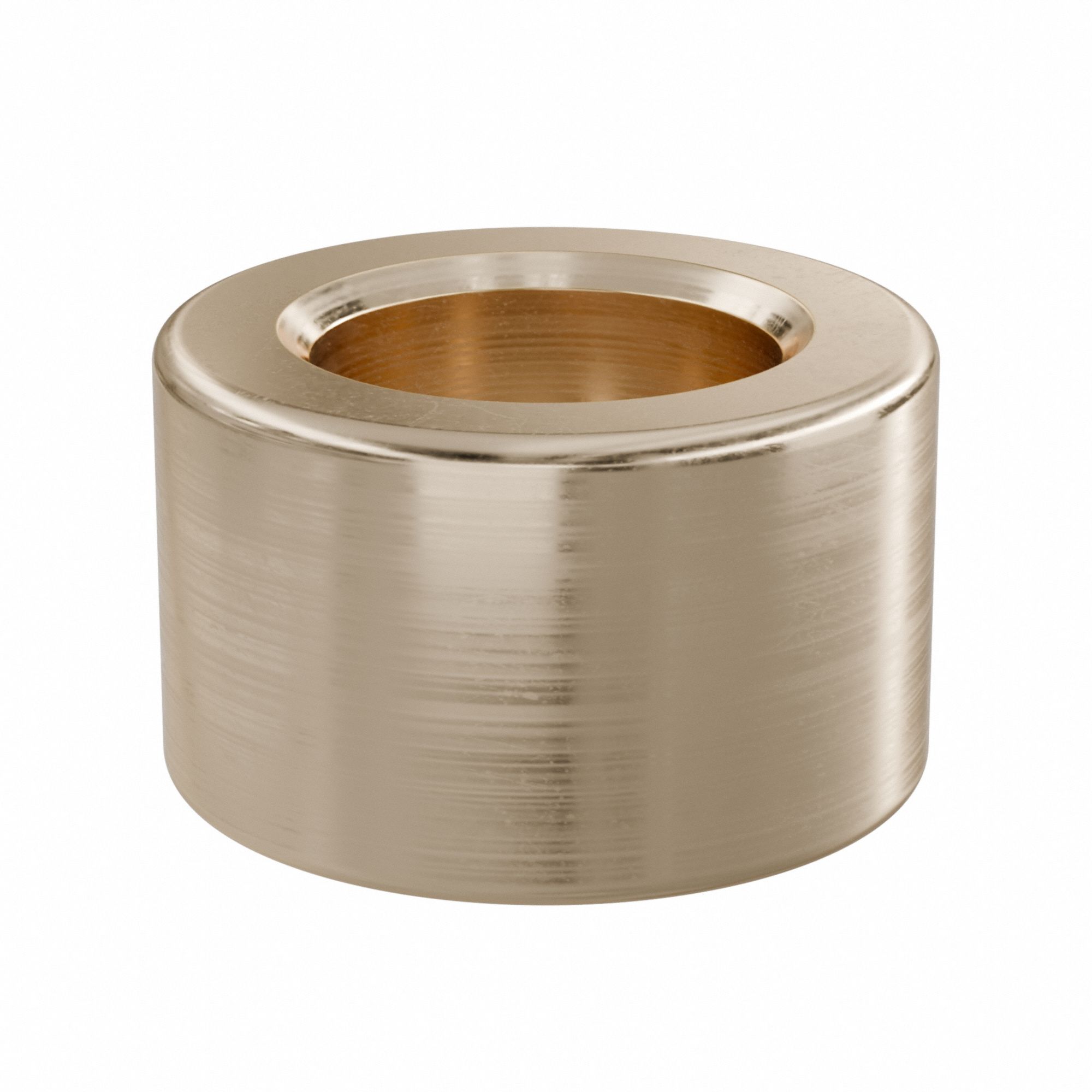 Sleeve Bearing: Bronze, SAE 841, 6 mm Bore, 10 mm OD, 6 mm Lg, 49, 938 lb/sq in-fpm Max PV, 10 PK