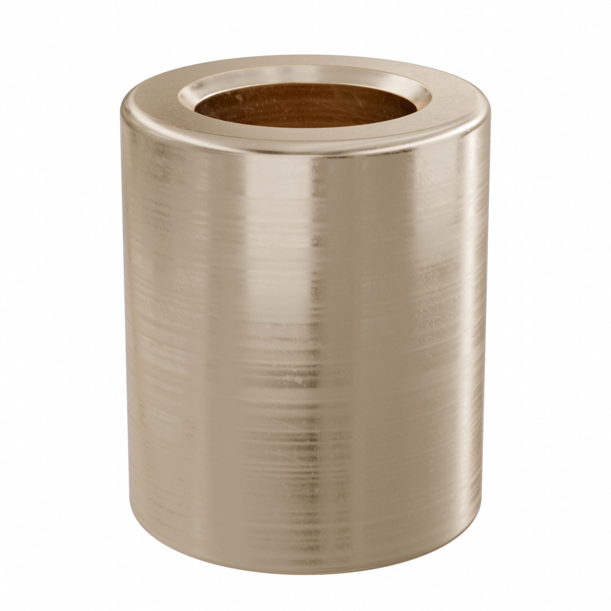 Sleeve Bearing: Bronze, SAE 841, 6 mm Bore, 10 mm OD, 12 mm Lg, 49, 938 lb/sq in-fpm Max PV, 10 PK