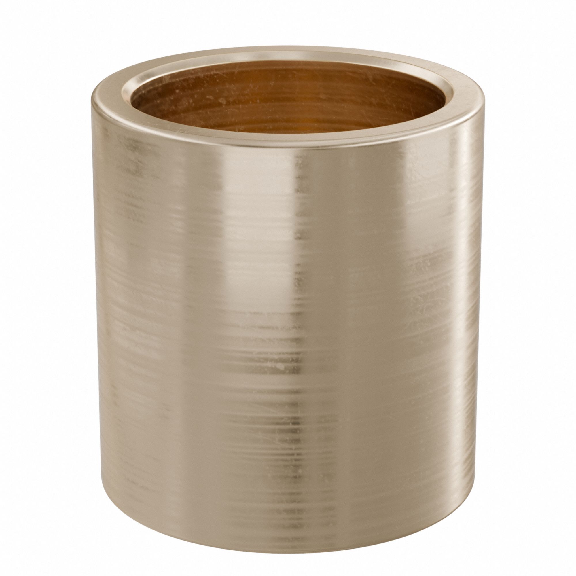 Sleeve Bearing: Bronze, SAE 841, 12 mm Bore, 15 mm OD, 16 mm Lg, 49, 938 lb/sq in-fpm Max PV, 10 PK