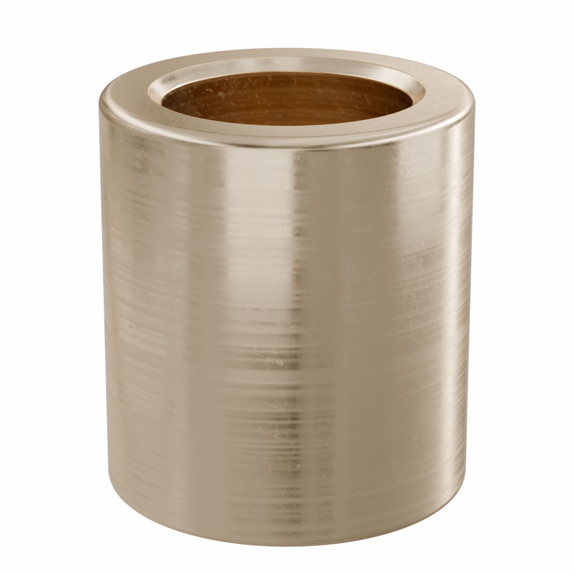 Sleeve Bearing: Bronze, SAE 841, 12 mm Bore, 18 mm OD, 20 mm Lg, 49, 938 lb/sq in-fpm Max PV, 10 PK