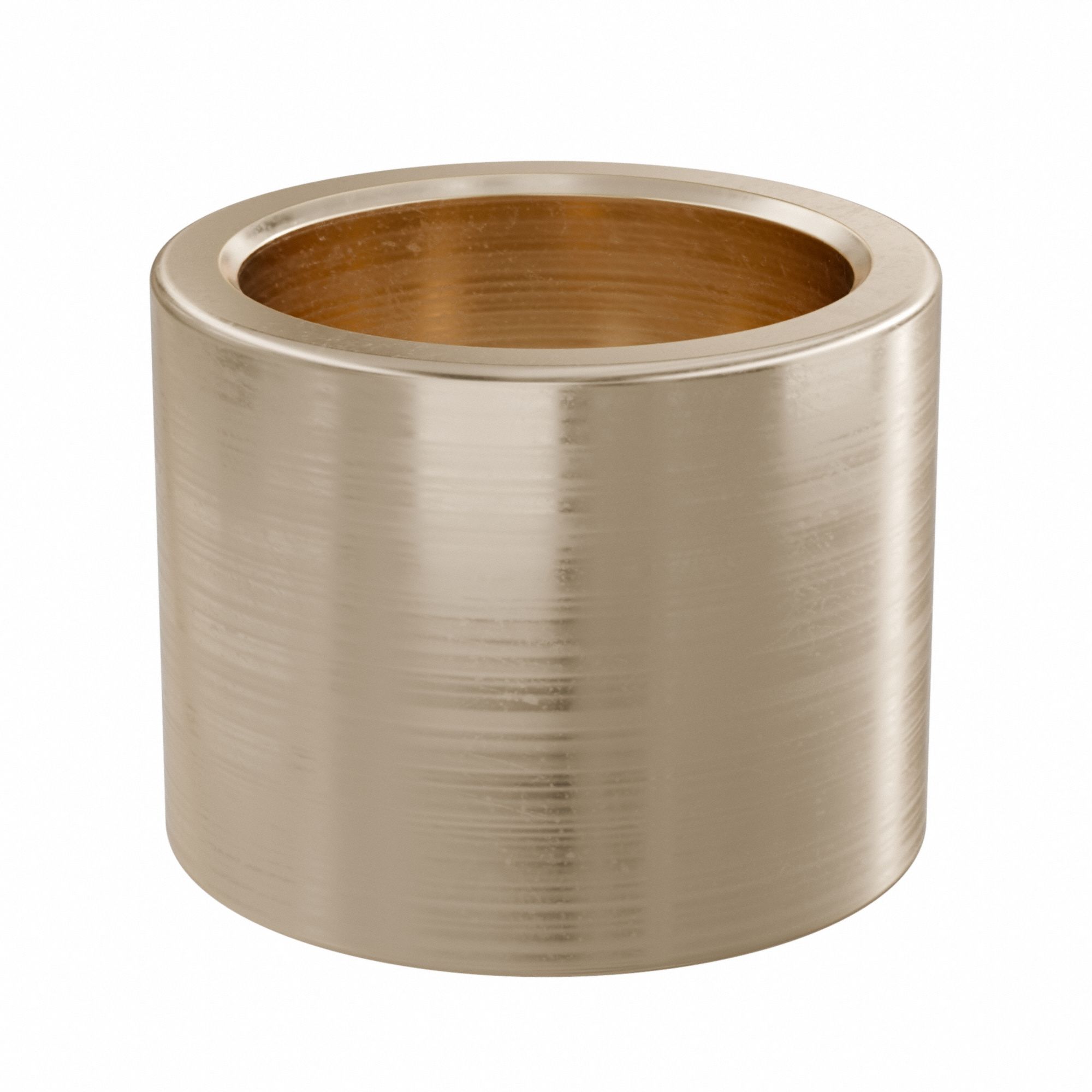 Sleeve Bearing: Bronze, SAE 841, 14 mm Bore, 18 mm OD, 14 mm Lg, 49, 938 lb/sq in-fpm Max PV, 10 PK