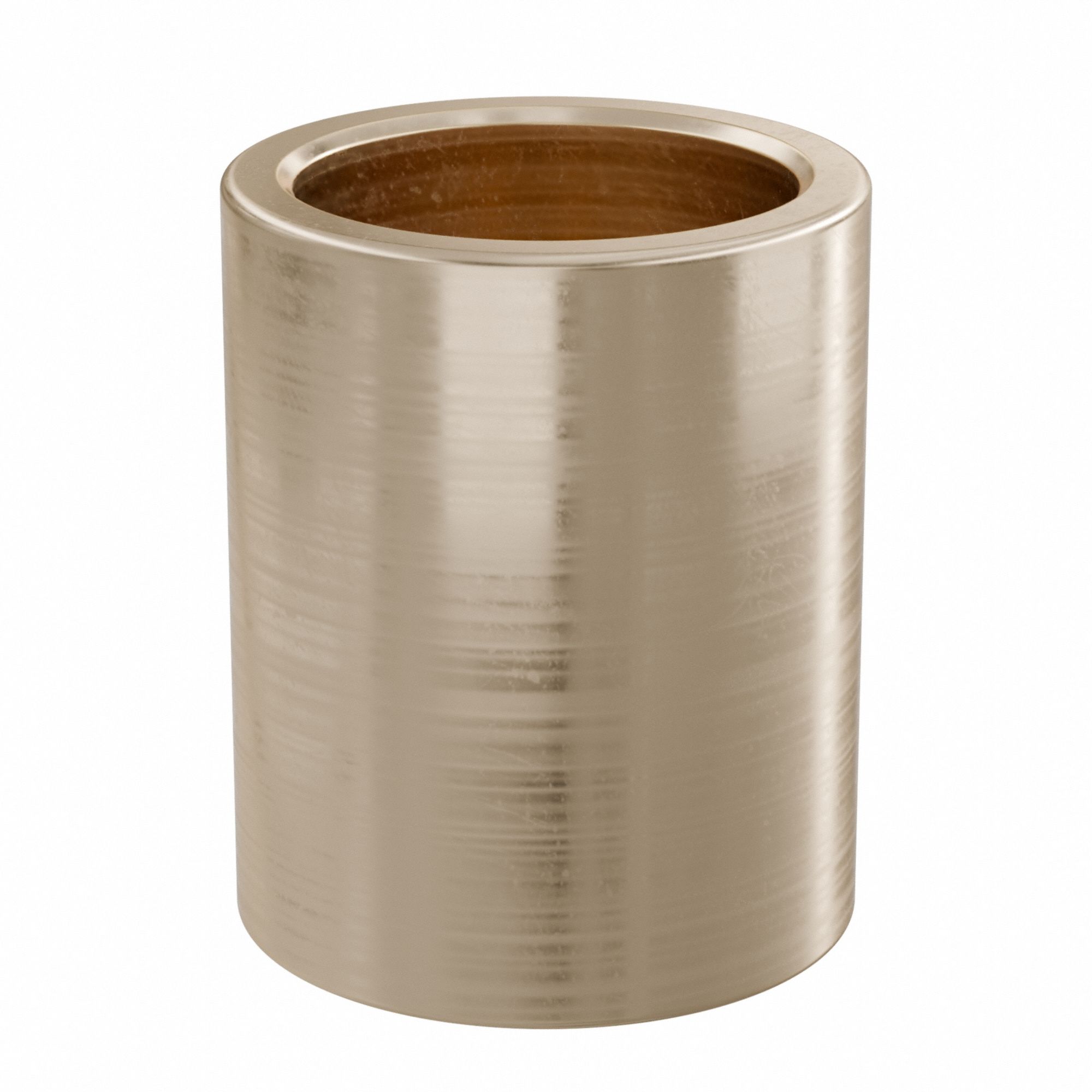 Sleeve Bearing: Bronze, SAE 841, 14 mm Bore, 18 mm OD, 22 mm Lg, 49, 938 lb/sq in-fpm Max PV, 10 PK