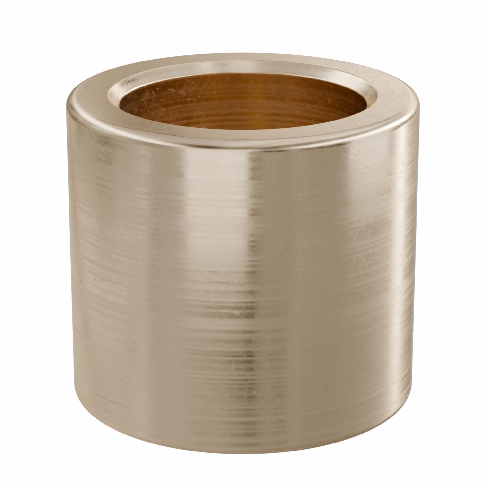 Sleeve Bearing: Bronze, SAE 841, 14 mm Bore, 20 mm OD, 18 mm Lg, 49, 938 lb/sq in-fpm Max PV, 10 PK