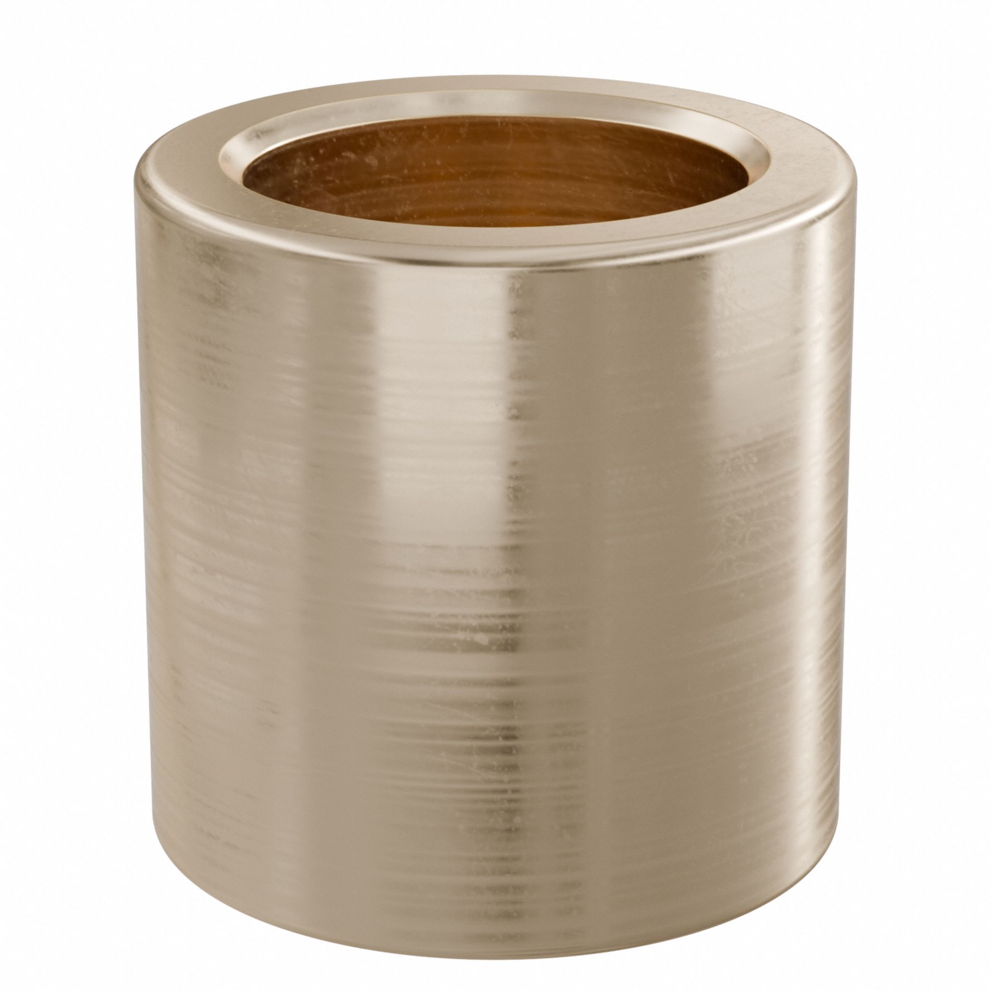 Sleeve Bearing: Bronze, SAE 841, 14 mm Bore, 20 mm OD, 20 mm Lg, 49, 938 lb/sq in-fpm Max PV, 10 PK