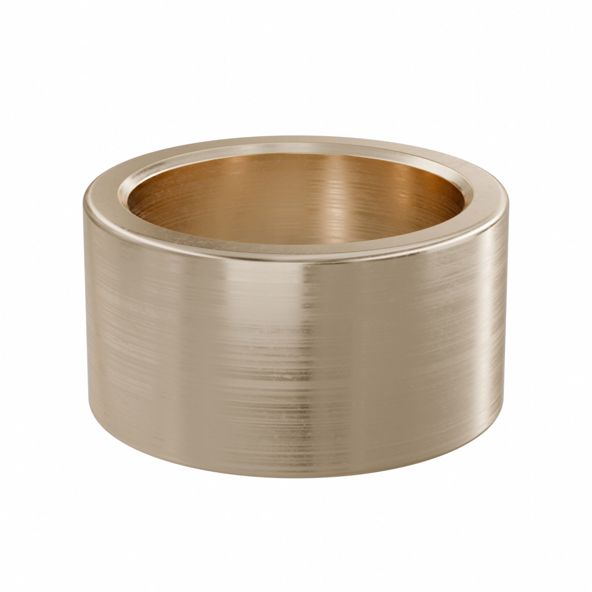 Sleeve Bearing: Bronze, SAE 841, 15 mm Bore, 19 mm OD, 10 mm Lg, 49, 938 lb/sq in-fpm Max PV, 10 PK