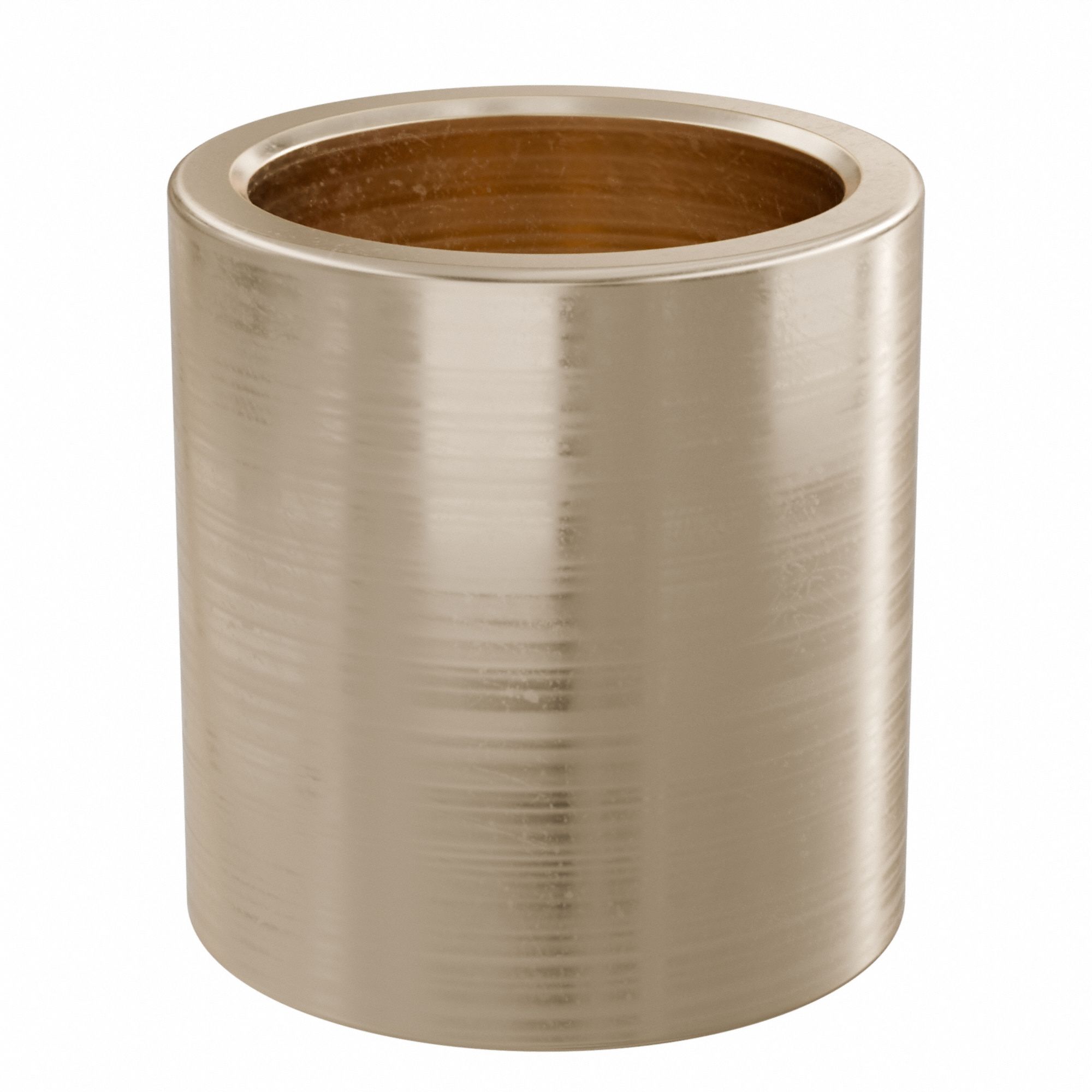 Sleeve Bearing: Bronze, SAE 841, 15 mm Bore, 19 mm OD, 20 mm Lg, 49, 938 lb/sq in-fpm Max PV, 10 PK