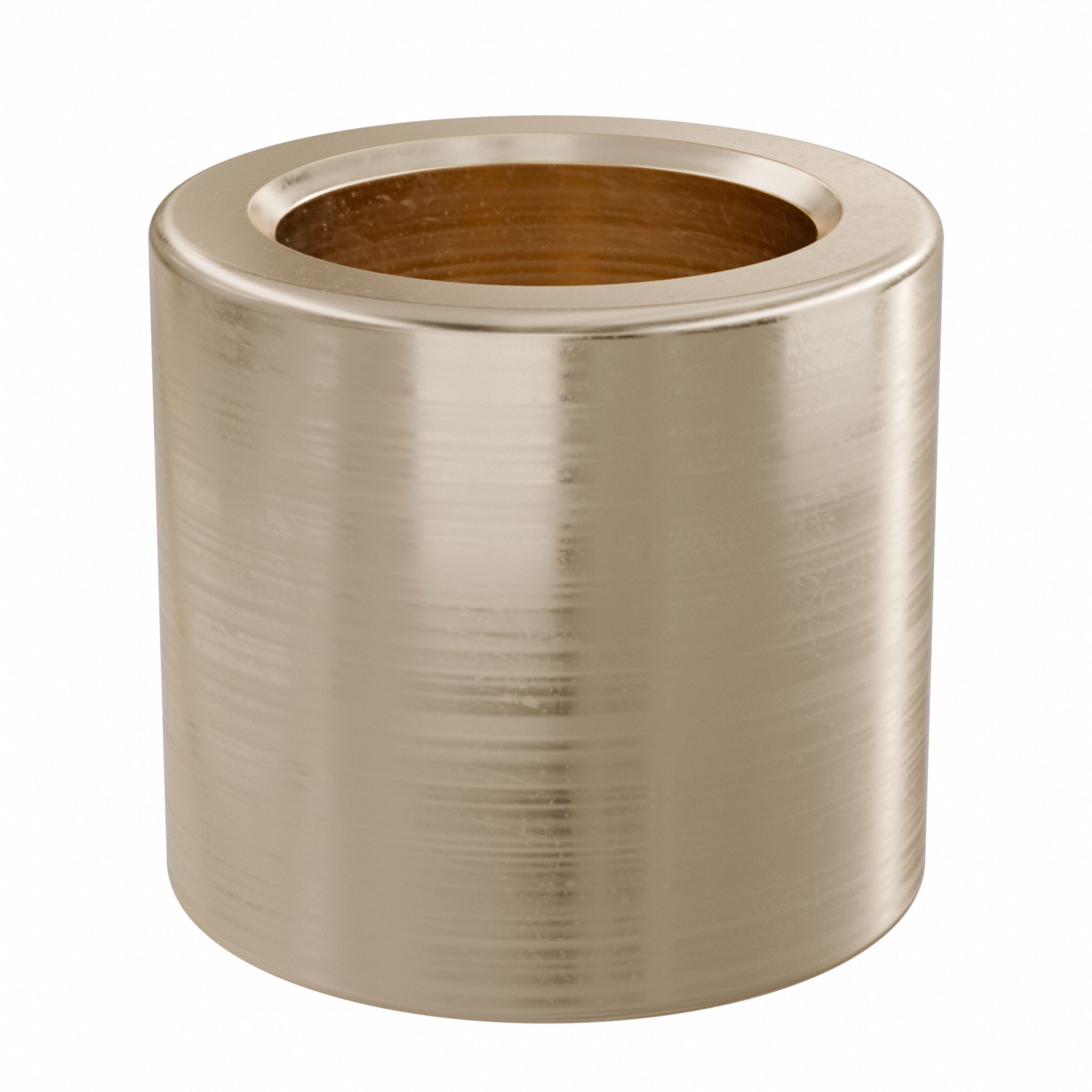 Sleeve Bearing: Bronze, SAE 841, 15 mm Bore, 22 mm OD, 20 mm Lg, 49, 938 lb/sq in-fpm Max PV, 10 PK