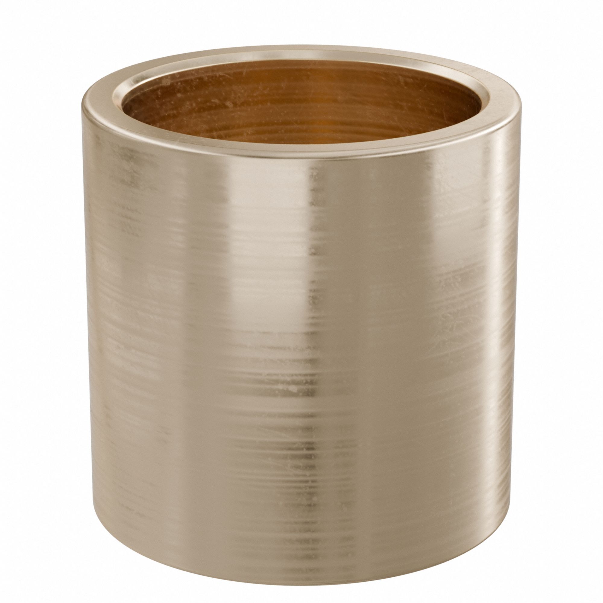 Sleeve Bearing: Bronze, SAE 841, 18 mm Bore, 22 mm OD, 22 mm Lg, 49, 938 lb/sq in-fpm Max PV, 10 PK