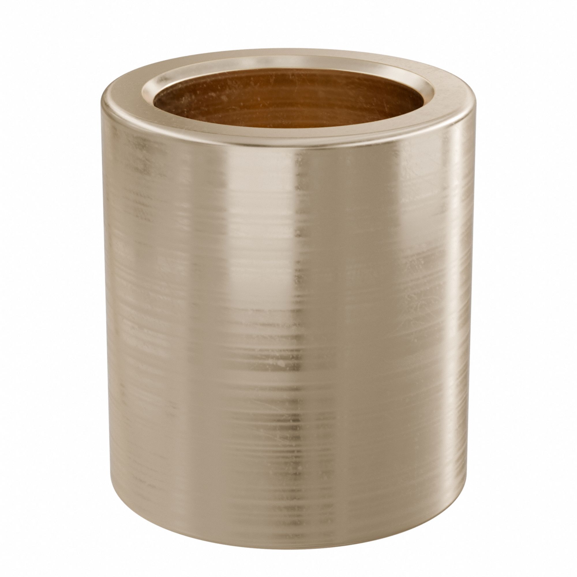 Sleeve Bearing: Bronze, SAE 841, 18 mm Bore, 25 mm OD, 28 mm Lg, 49, 938 lb/sq in-fpm Max PV, 5 PK