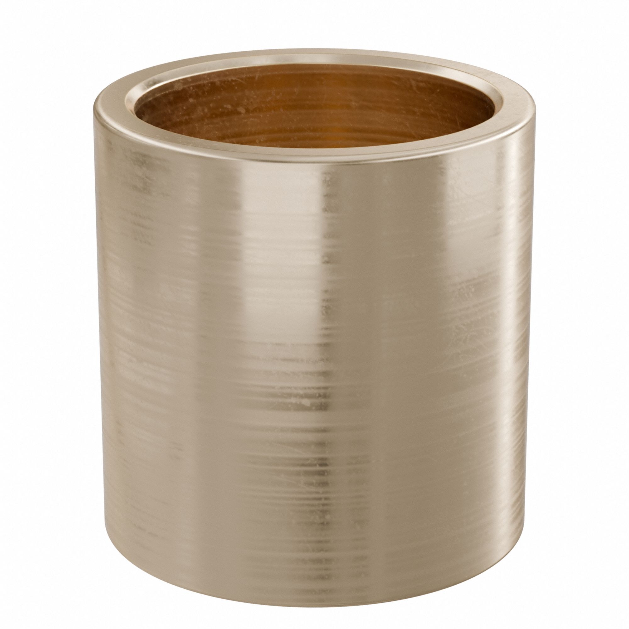 Sleeve Bearing: Bronze, SAE 841, 22 mm Bore, 27 mm OD, 28 mm Lg, 49, 938 lb/sq in-fpm Max PV, 5 PK