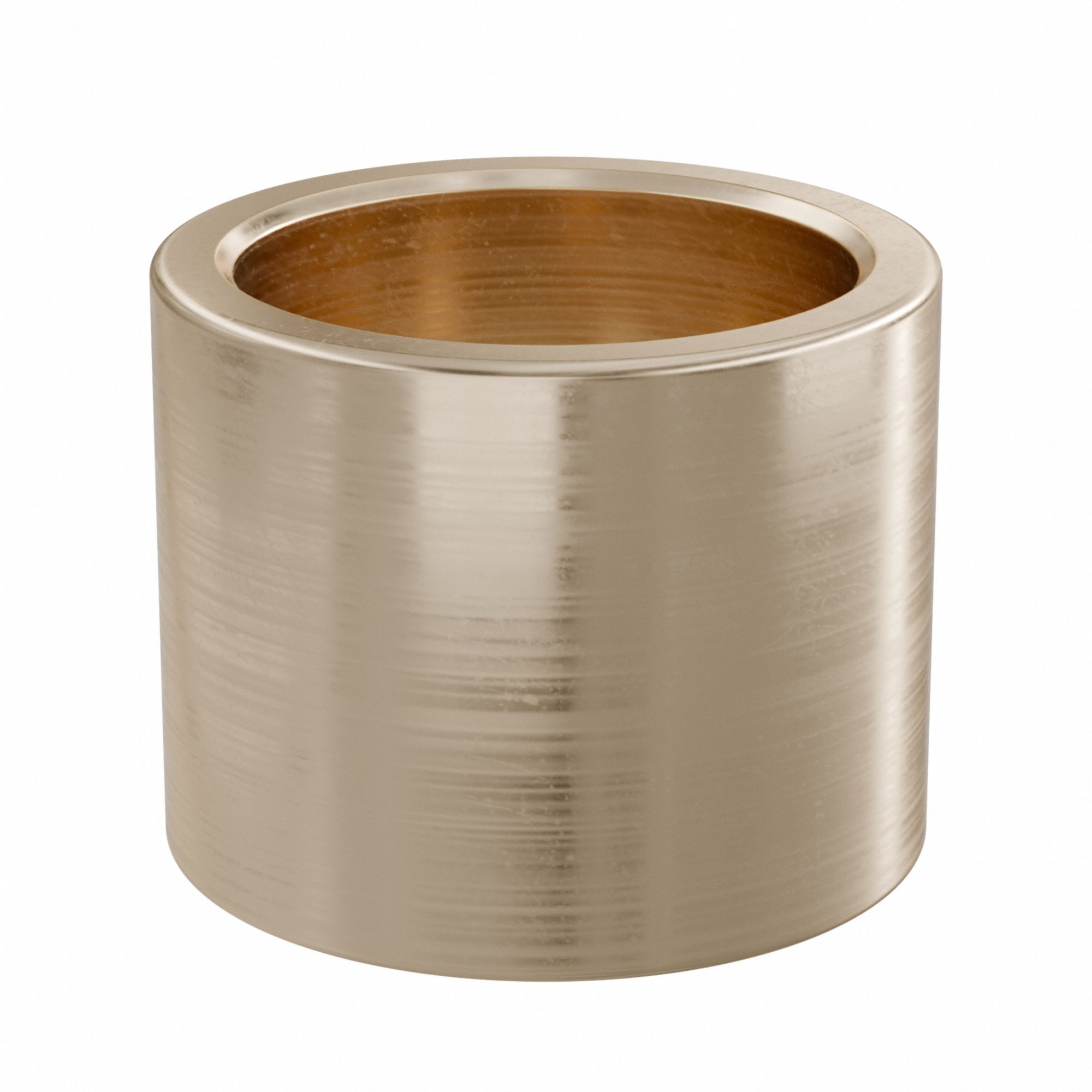 Sleeve Bearing: Bronze, SAE 841, 30 mm Bore, 38 mm OD, 30 mm Lg, 49, 938 lb/sq in-fpm Max PV, 5 PK