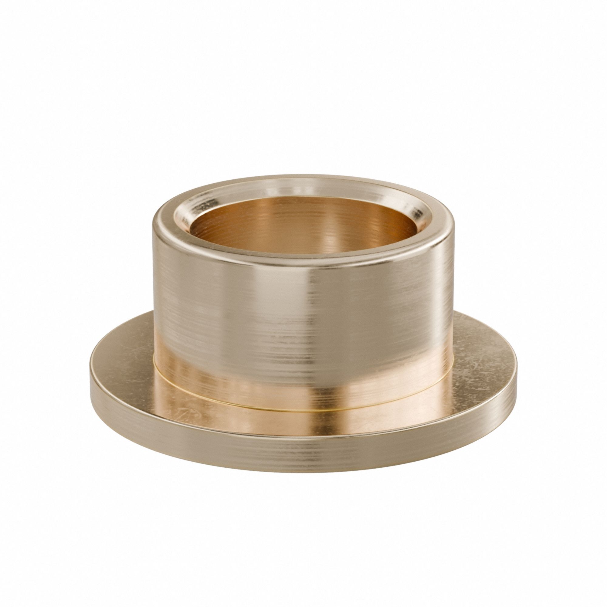 Flanged Sleeve Bearing: Bronze, SAE 841, 3/4 in Bore, 1 in OD, 5/8 in Lg, -35°F to 300°F, 10 PK